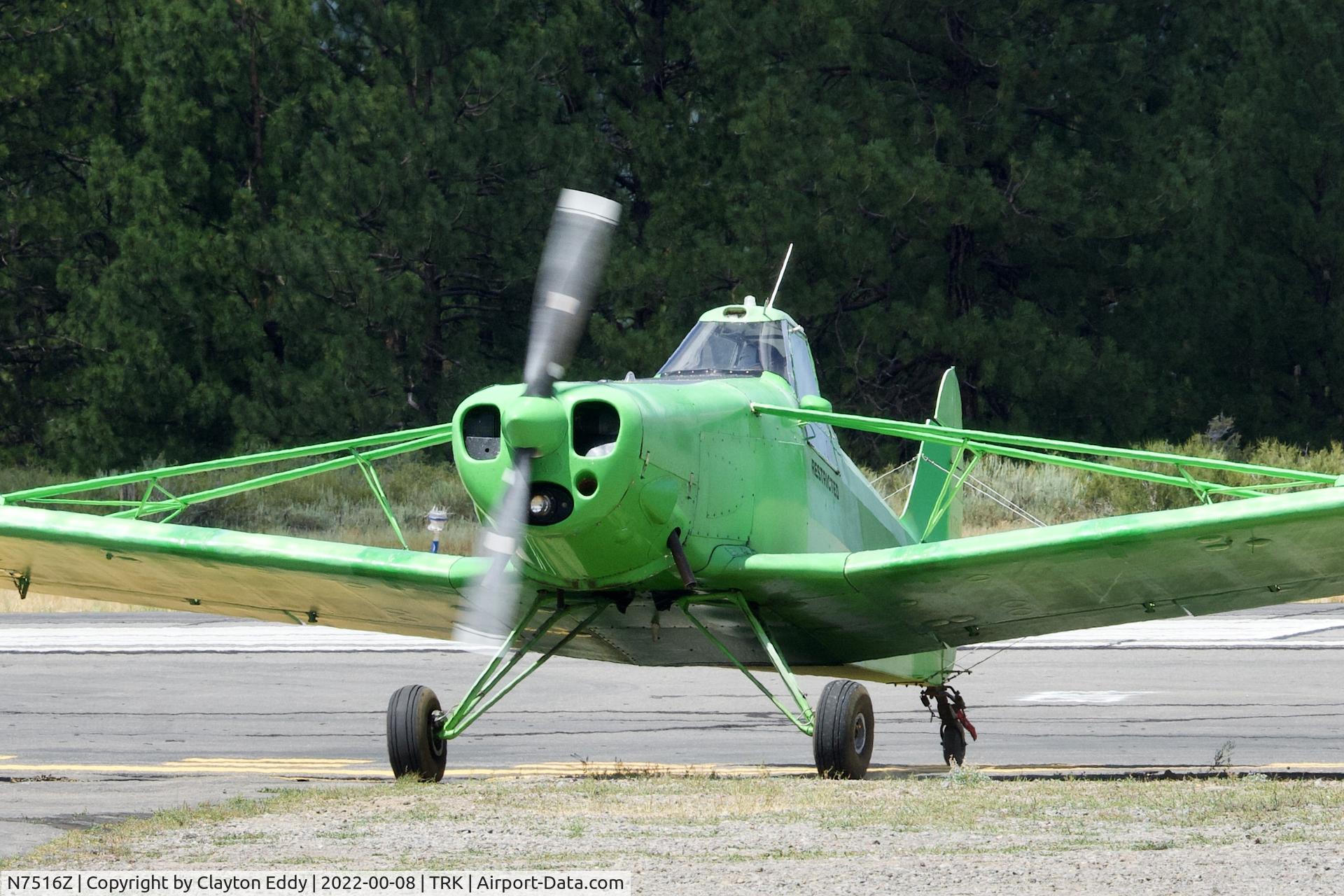 N7516Z, 1965 Piper PA-25-235 Pawnee C/N 25-3556, Truckee airport in California 2022.