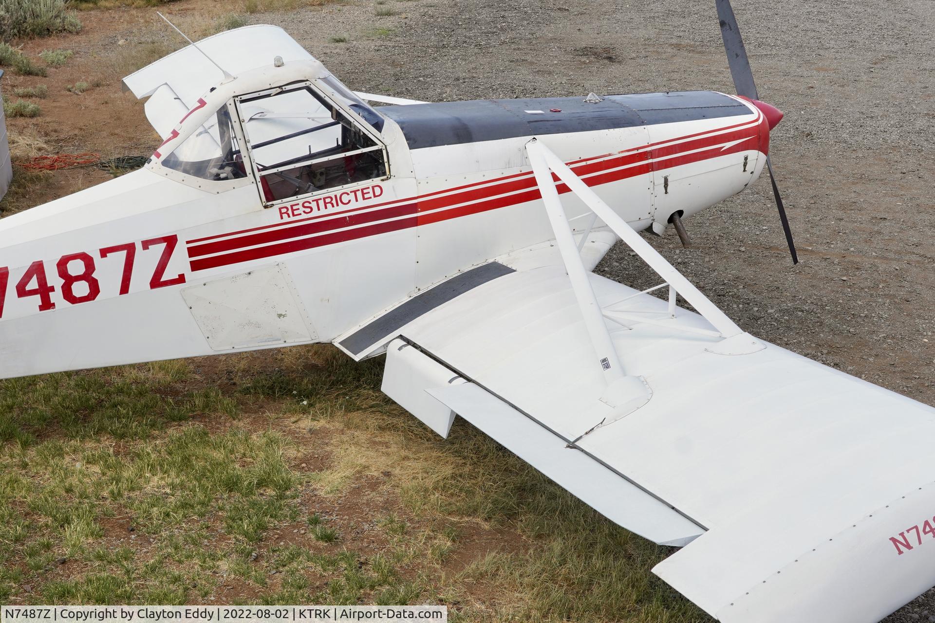 N7487Z, 1965 Piper PA-25-235 Pawnee C/N 25-3502, Truckee airpot in California 2022.