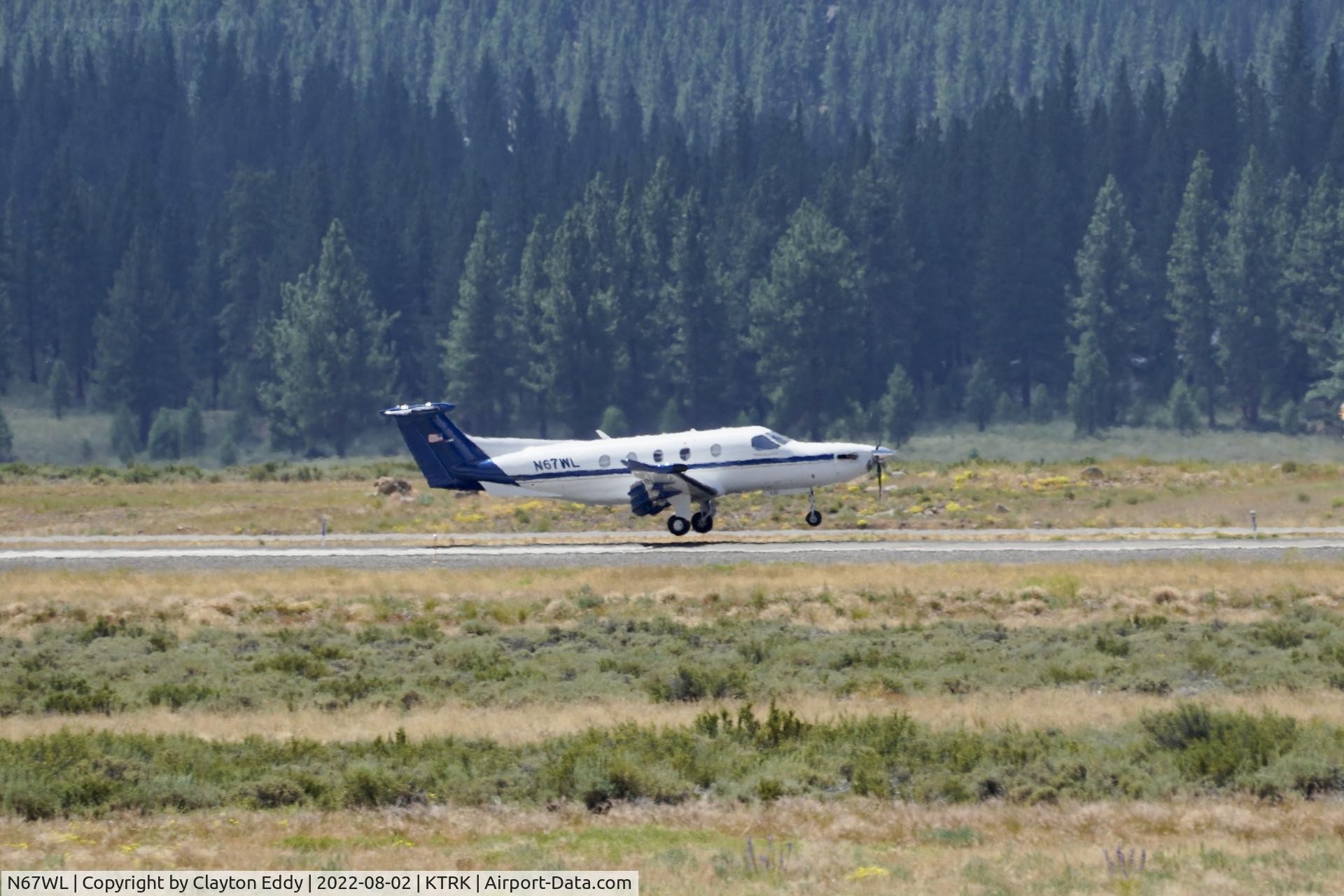N67WL, 2017 Pilatus PC-12/47E C/N 1707, Truckee airport in California 2022.