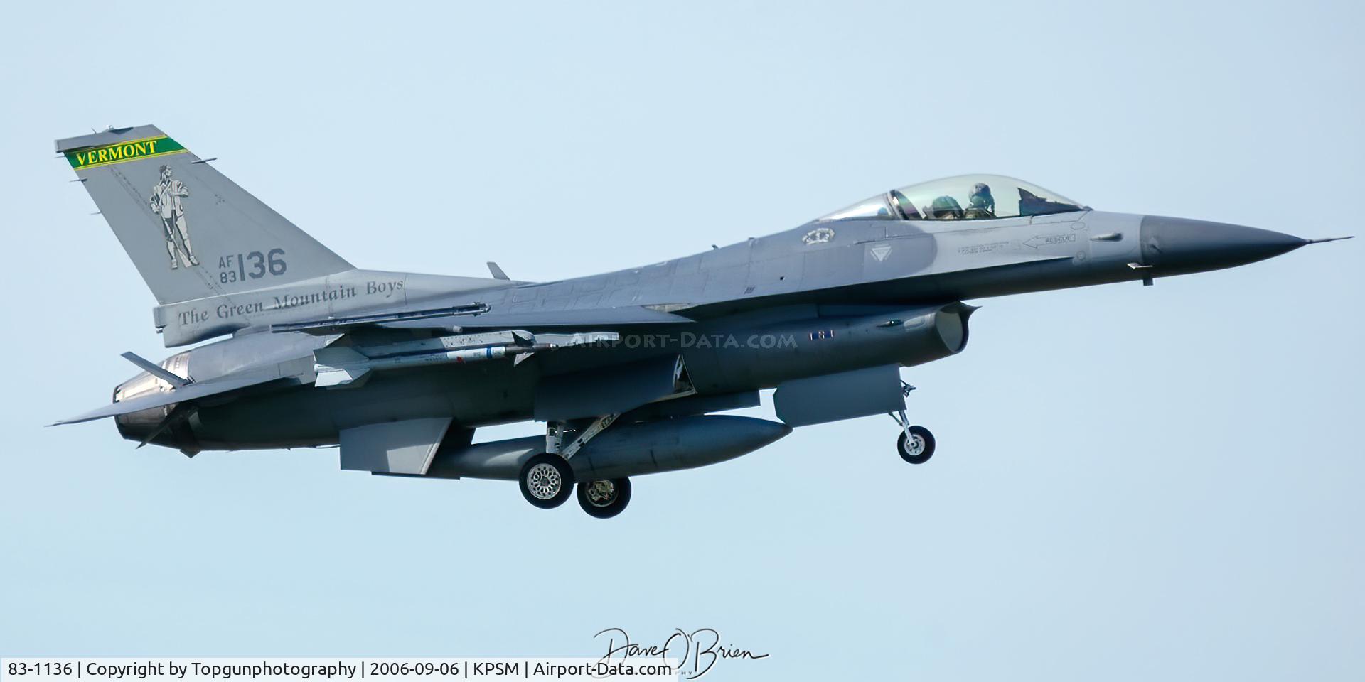 83-1136, 1983 General Dynamics F-16C Fighting Falcon C/N 5C-19, MAPLE31