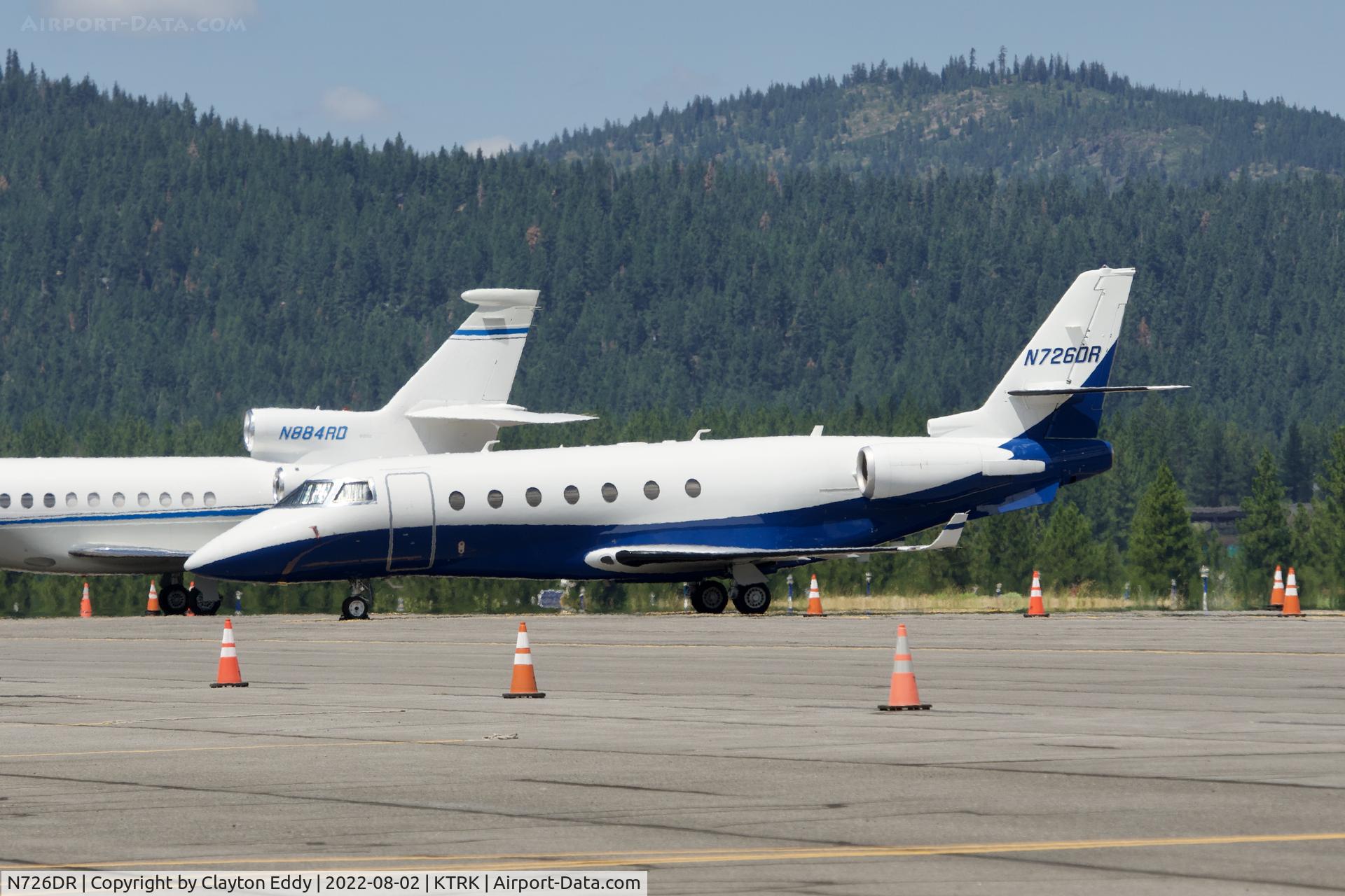 N726DR, 2002 Israel Aircraft Industries Gulfstream 200 C/N 058, Truckee airport in California 2022.