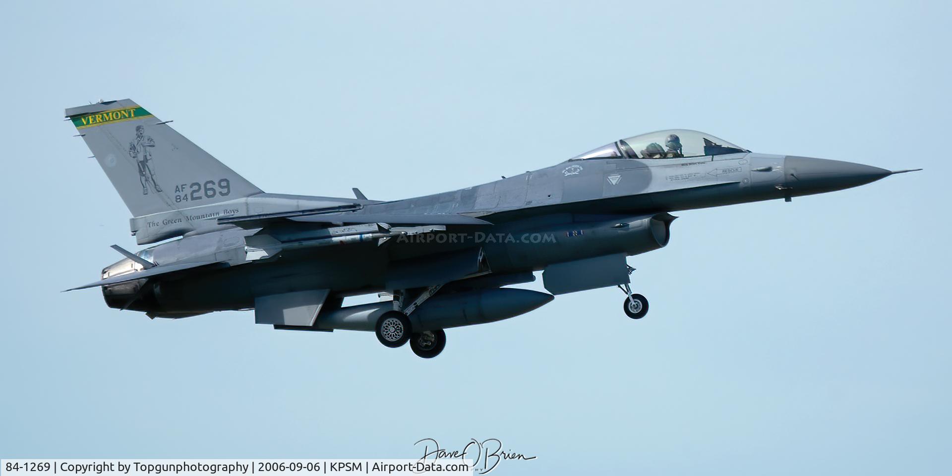 84-1269, General Dynamics F-16C Fighting Falcon C/N 5C-106, MAPLE41 inbound