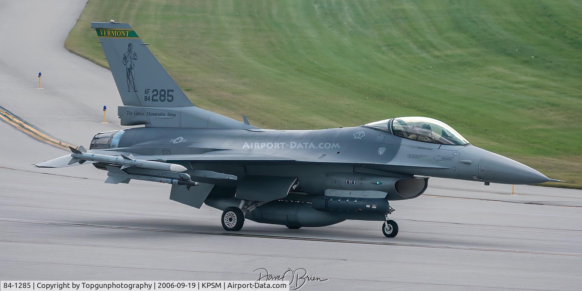 84-1285, 1984 General Dynamics F-16C Block 25A C/N 5C-122, COORS flight lead