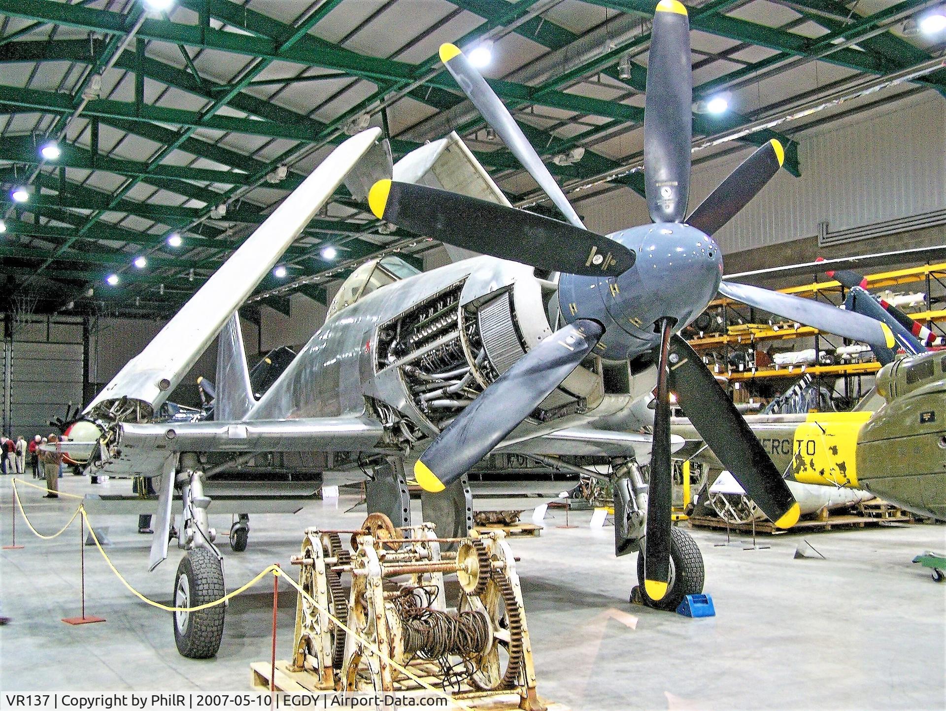 VR137, 1947 Westland Wyvern TF1 C/N Not known, 1947 Westland Wyvern TF1 VR137 FAA Museum Yeovilton