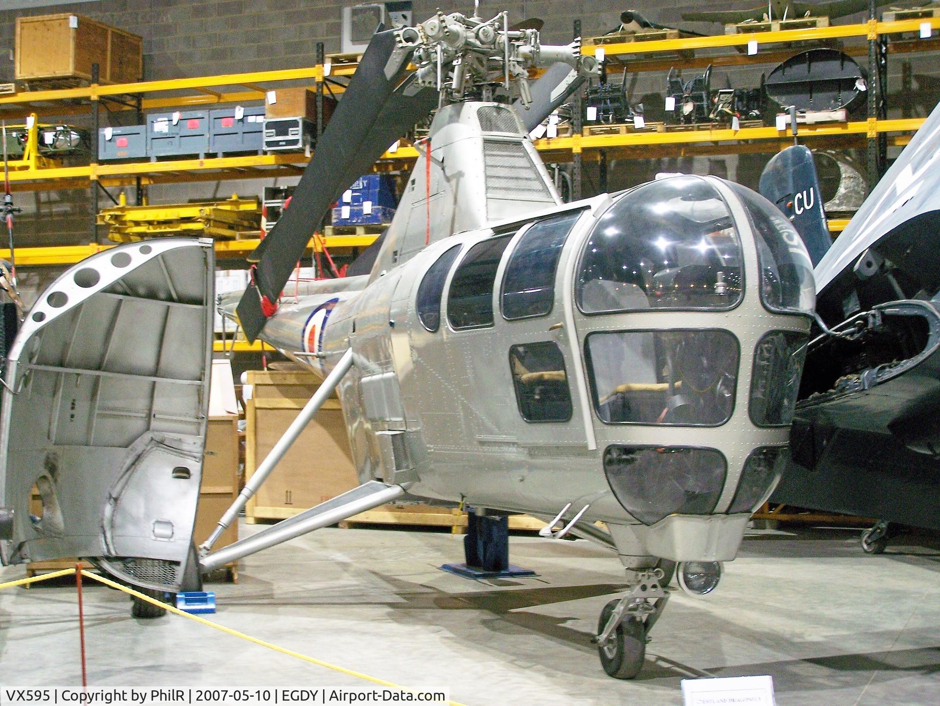 VX595, Westland Dragonfly HR.1 C/N WA/H/008, WS53 Dragonfly HR1 VX595 first Westland built version  FAA Museum Yeovilton