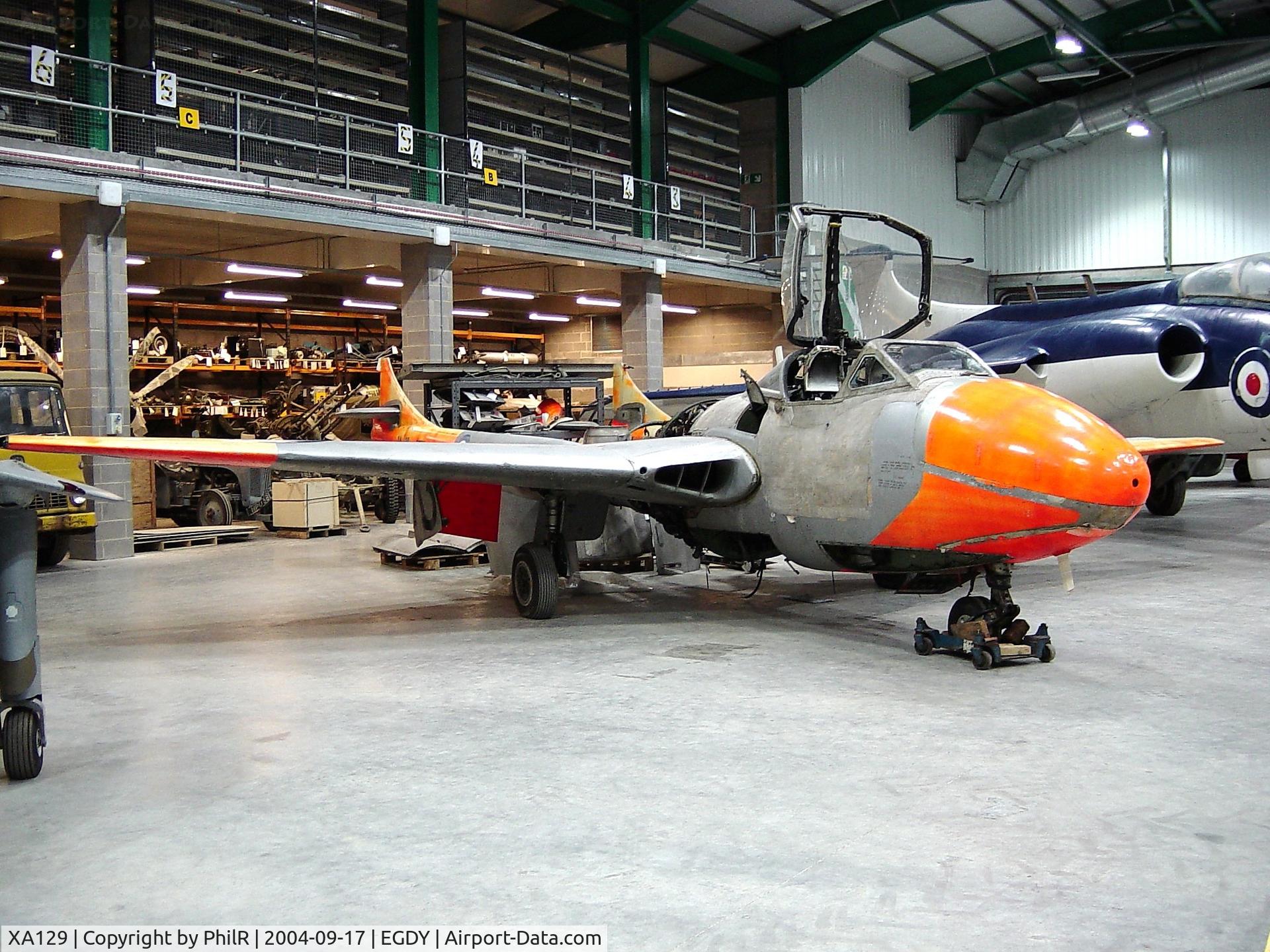 XA129, De Havilland Vampire T.22 C/N 15228, RN DH 115 Vampire T22 XA129 Yeovilton