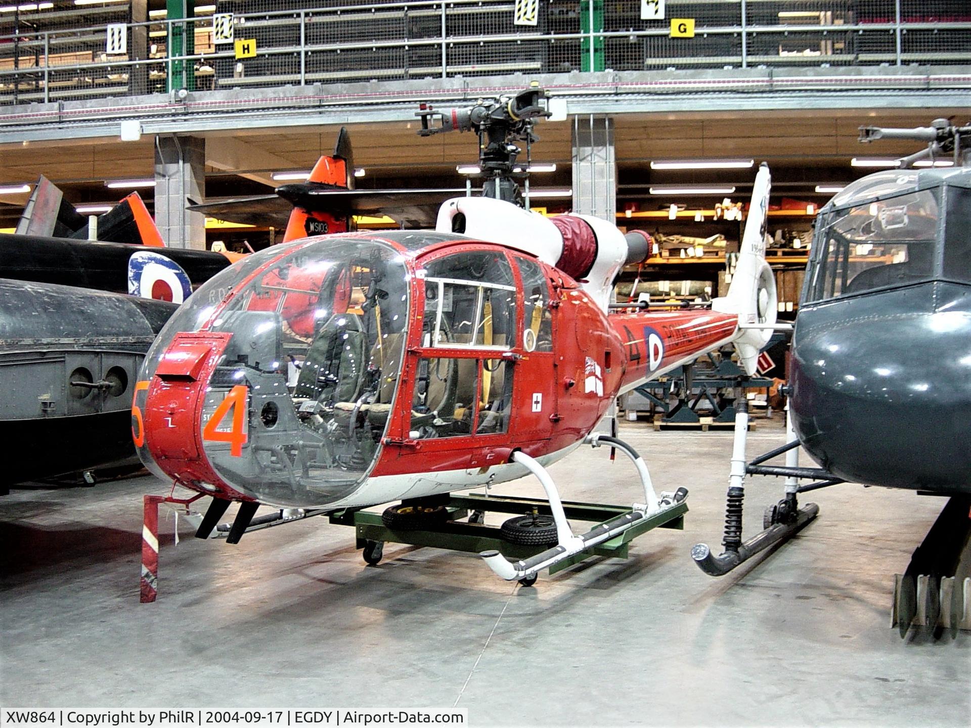 XW864, 1973 Westland SA-341C Gazelle HT2 C/N WA1116, Royal Navy 1973 Westland Gazelle HT2 XW864 Yeovilton