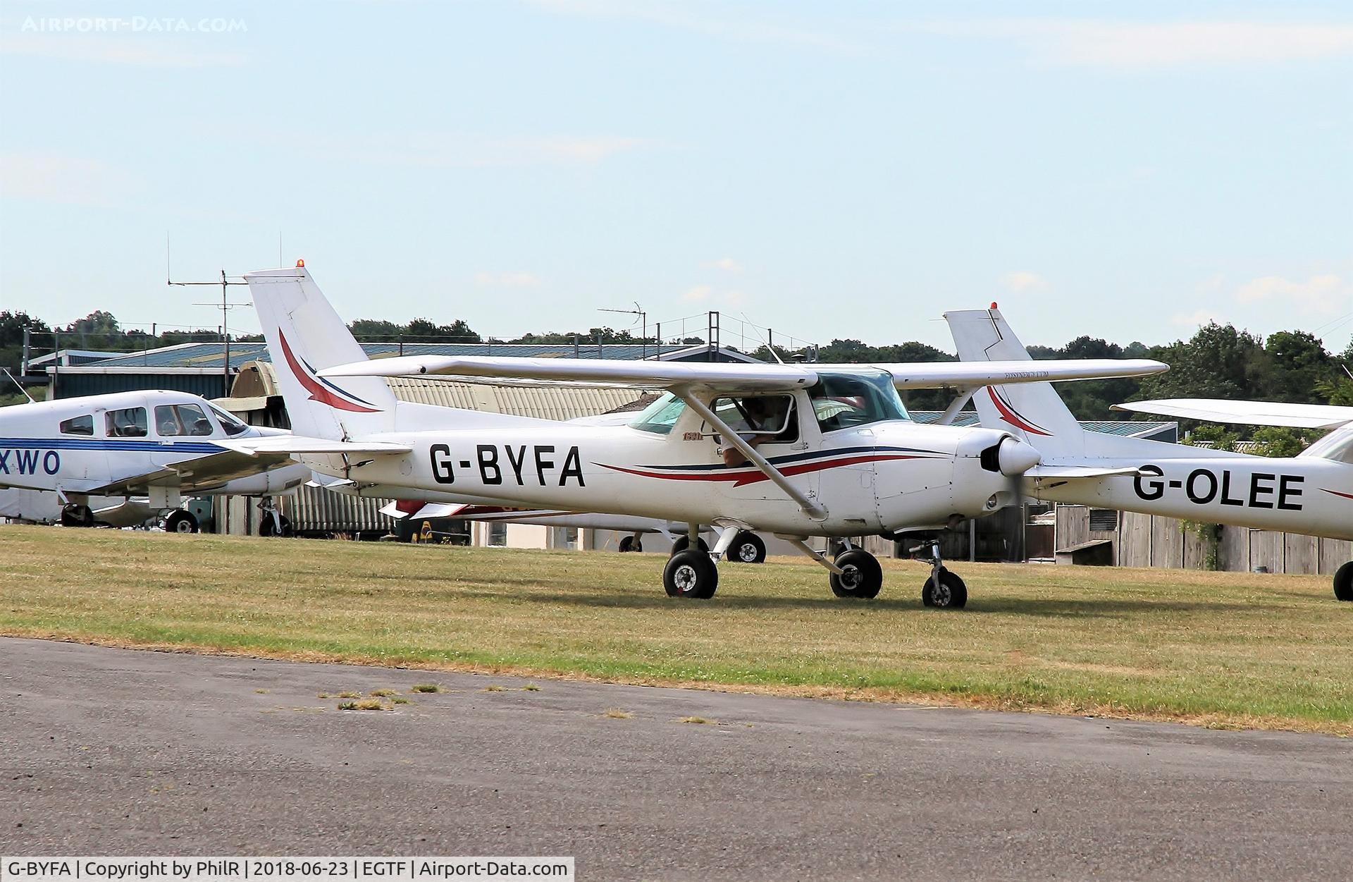 G-BYFA, 1985 Reims Cessna F152 C/N 1968, G-BFYA 1985 Reims Cessna F152 Fairoaks