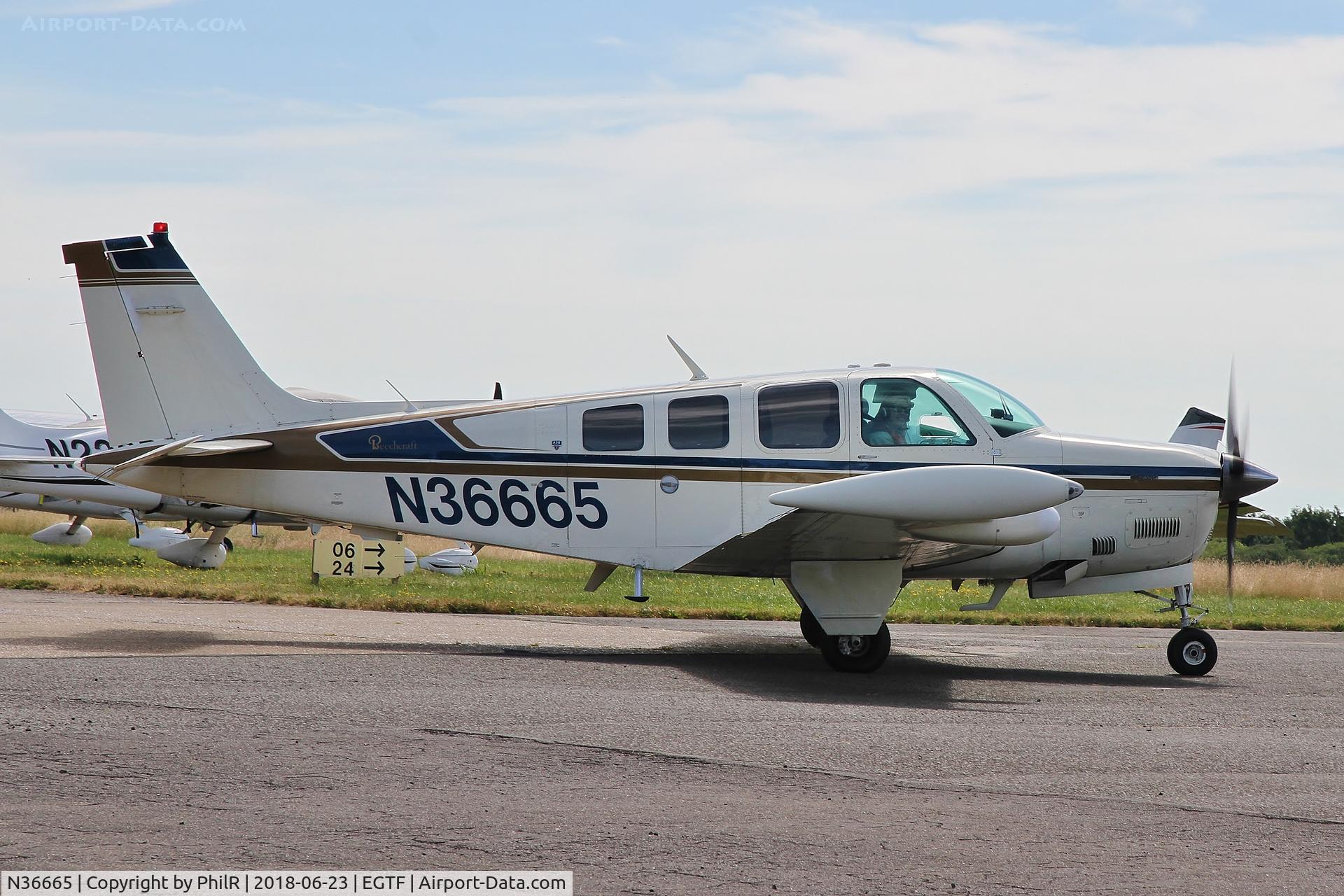 N36665, 1980 Beech A36 Bonanza 36 C/N E-1696, N36665 1980 Beech BE36 Bonanza Fairoaks