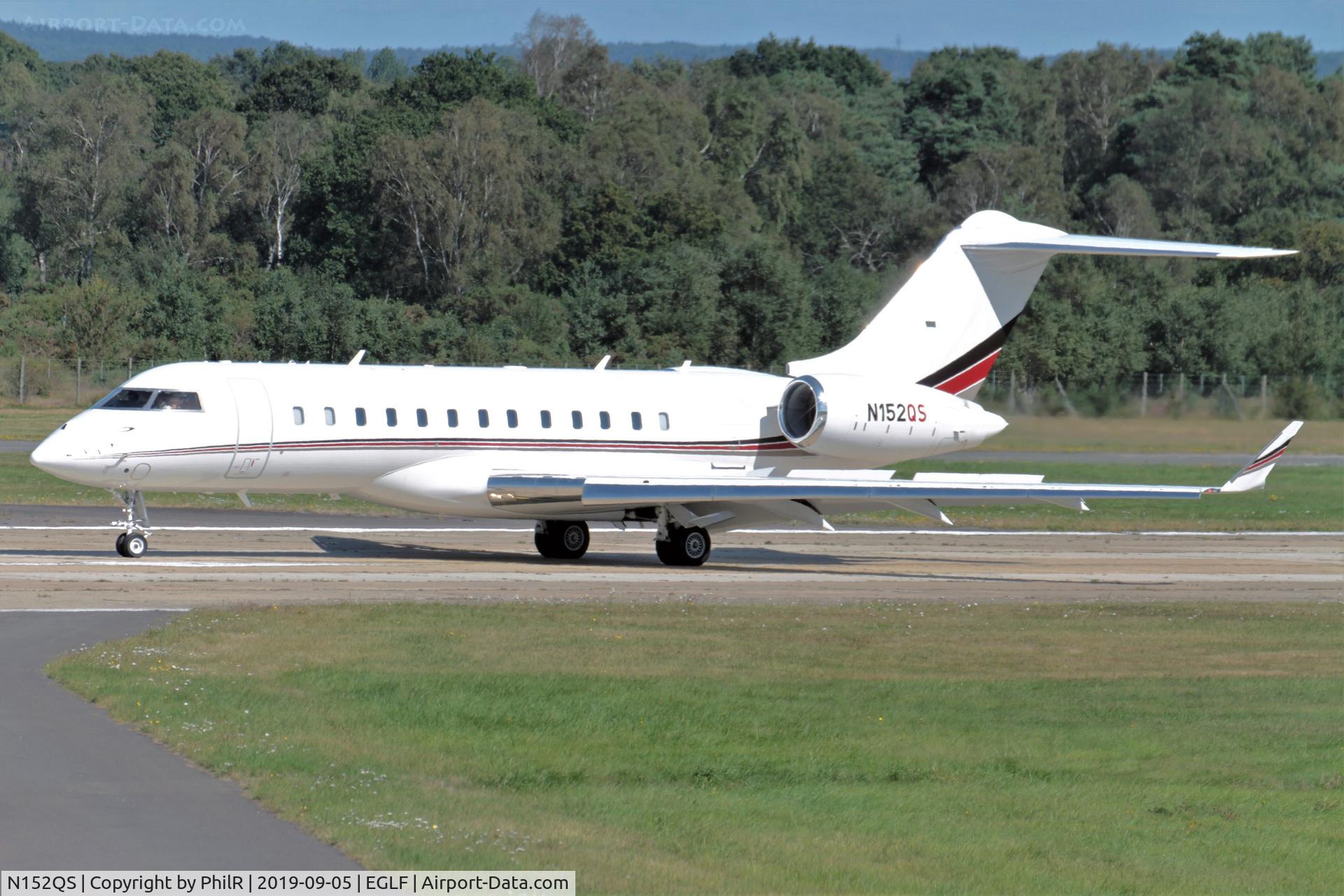 N152QS, 2016 Bombardier BD-700-1A10 Global 6000 C/N 9773, N152QS 2016 Bombardier Global 6000 Farnborough