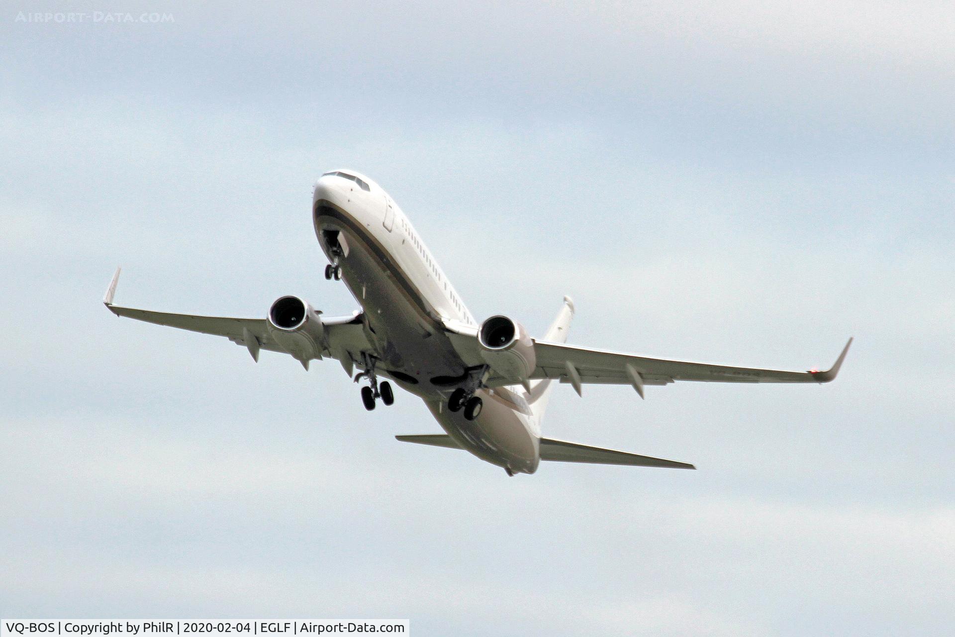 VQ-BOS, 2007 Boeing 737-8GQ C/N 35792, VQ-BOS 2007 Boeing 737-800 BBJ2 Farnborough