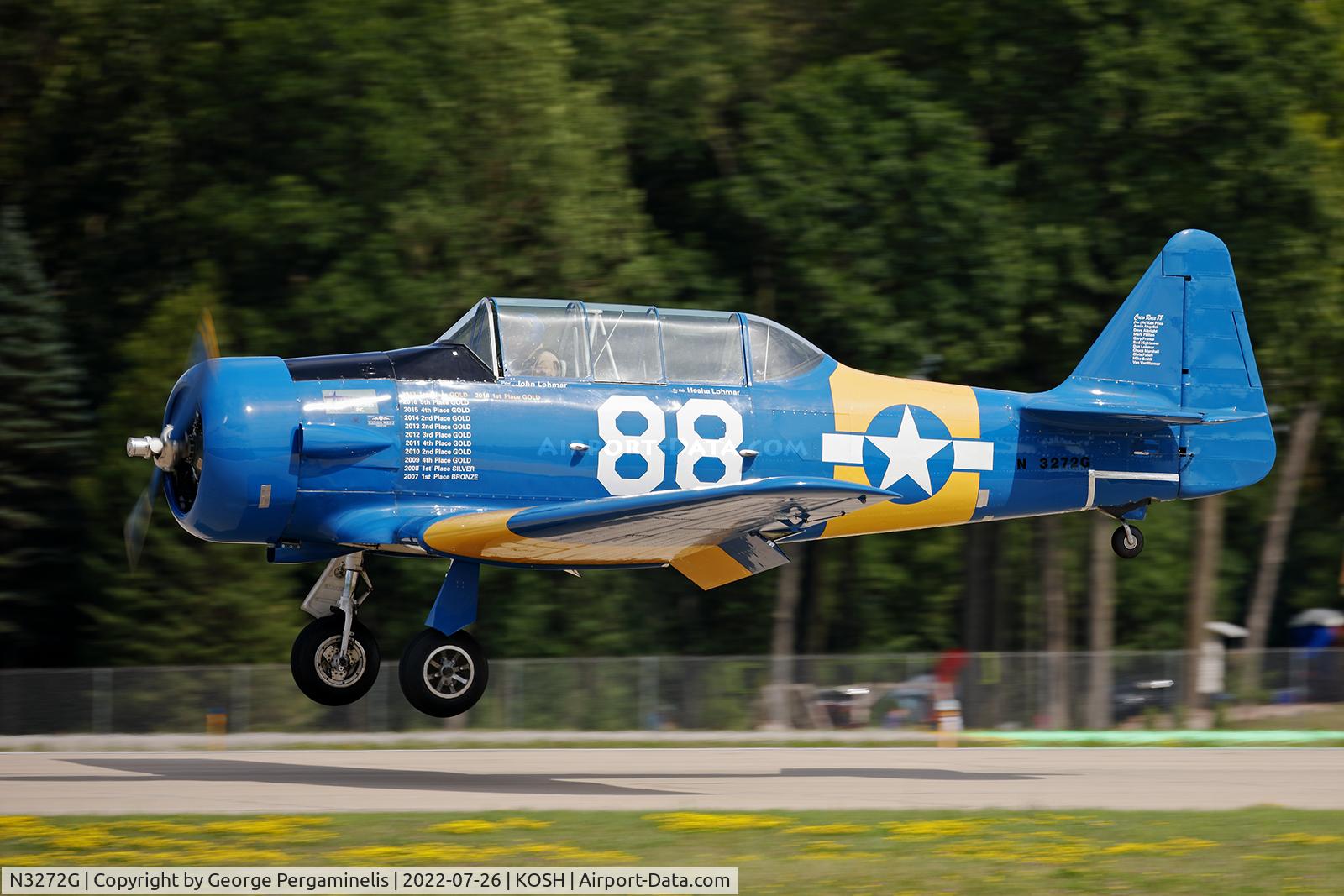 N3272G, 1942 North American SNJ-5 Texan Texan C/N 84826, Arriving runway 36L.