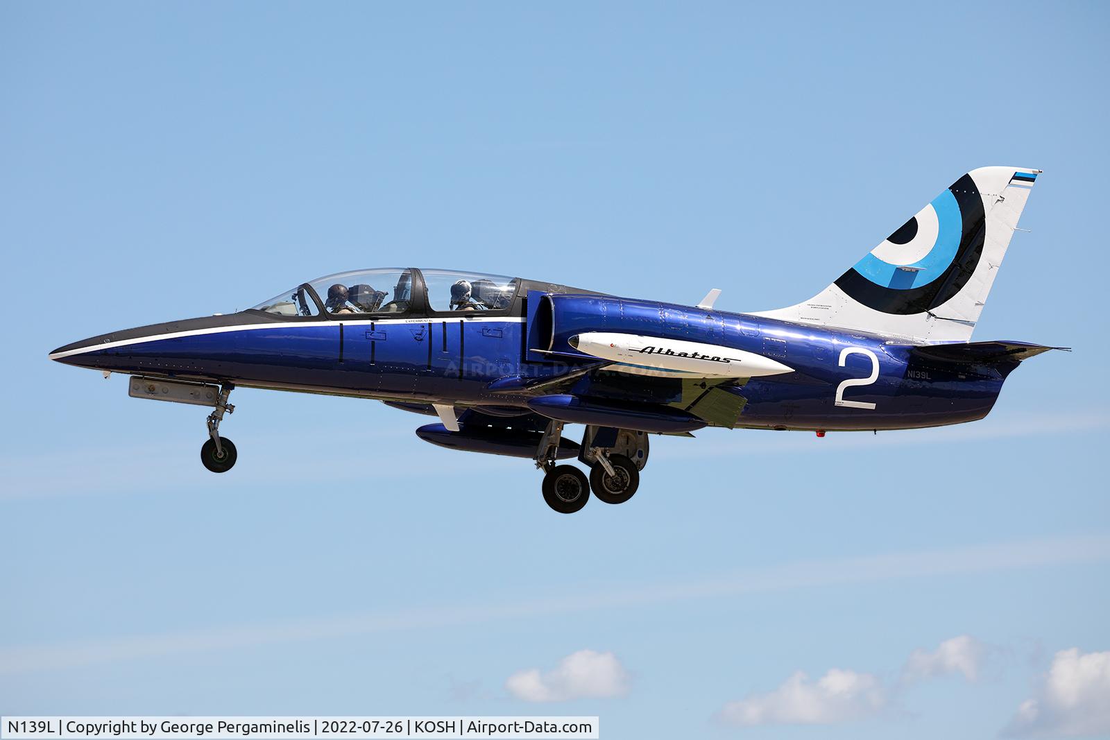 N139L, 1984 Aero L-39C Albatros C/N 433132, Departing runway 27.