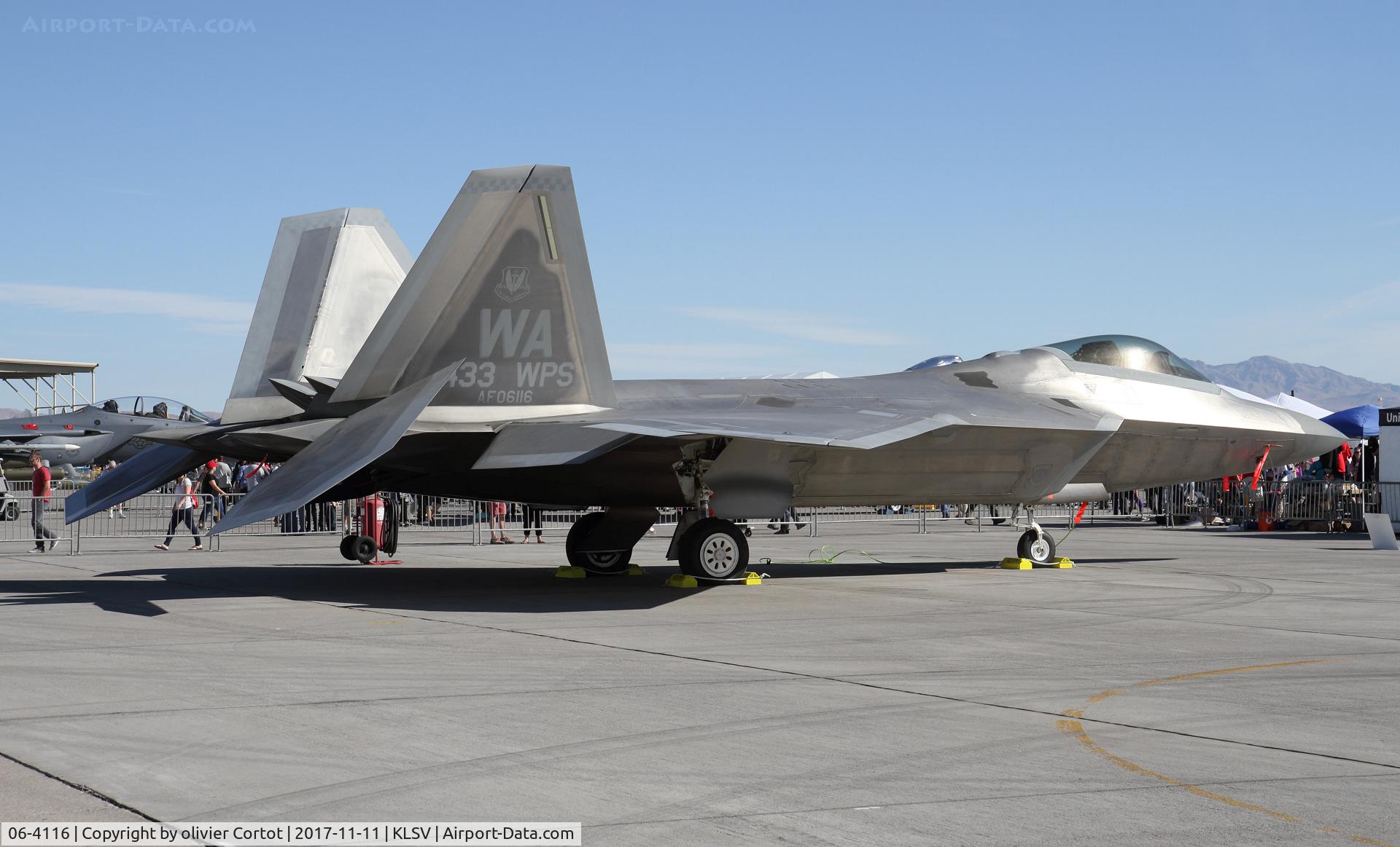 06-4116, Lockheed Martin F-22A Raptor C/N 4116, Nellis airshow 2017