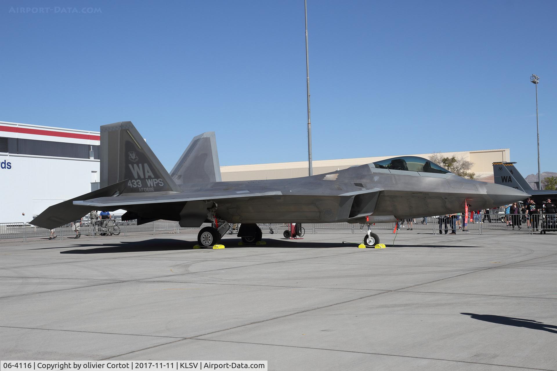 06-4116, Lockheed Martin F-22A Raptor C/N 4116, Nellis airshow 2017