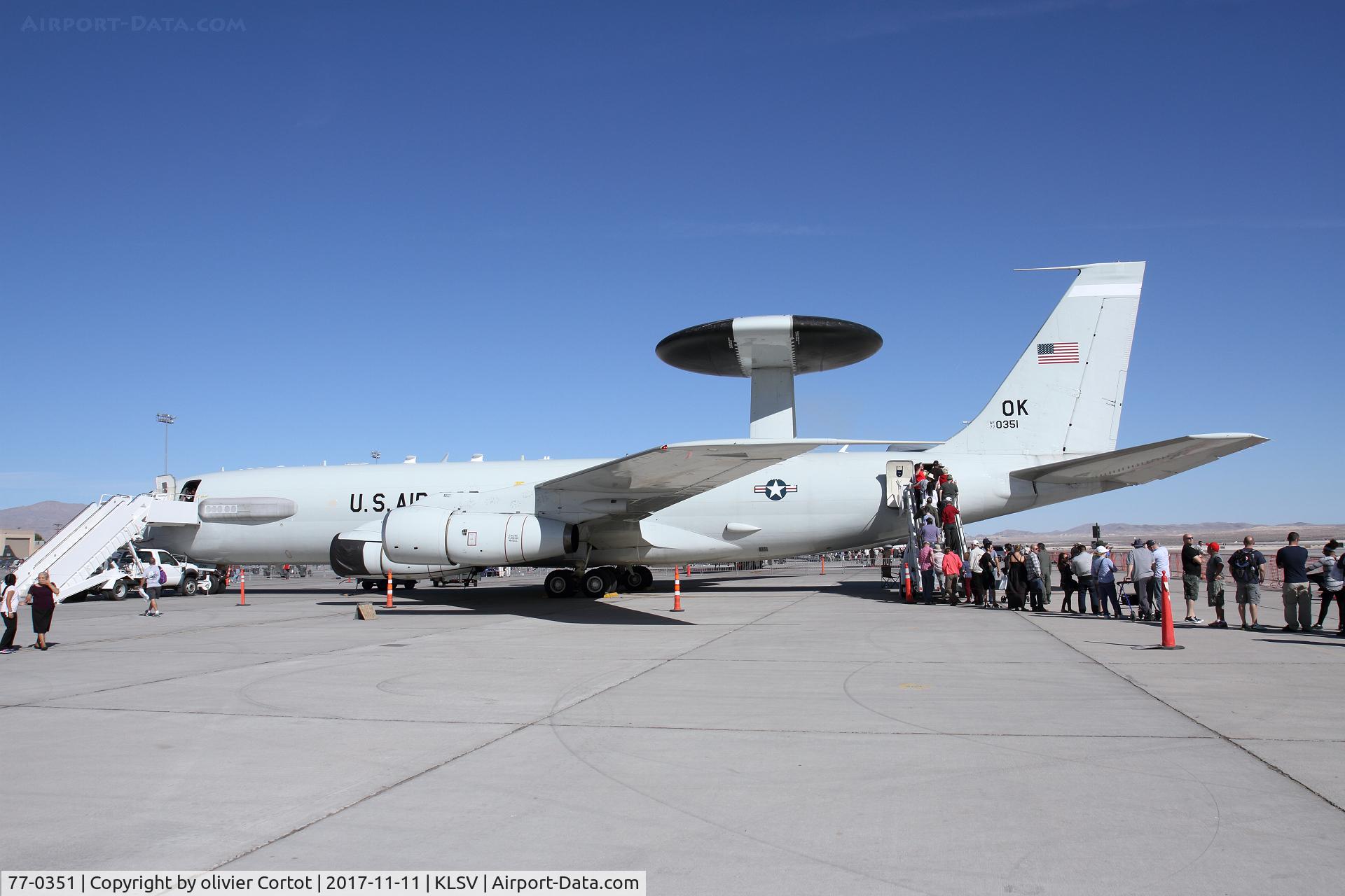 77-0351, 1977 Boeing E-3B Sentry C/N 21551, Nellis airshow 2017