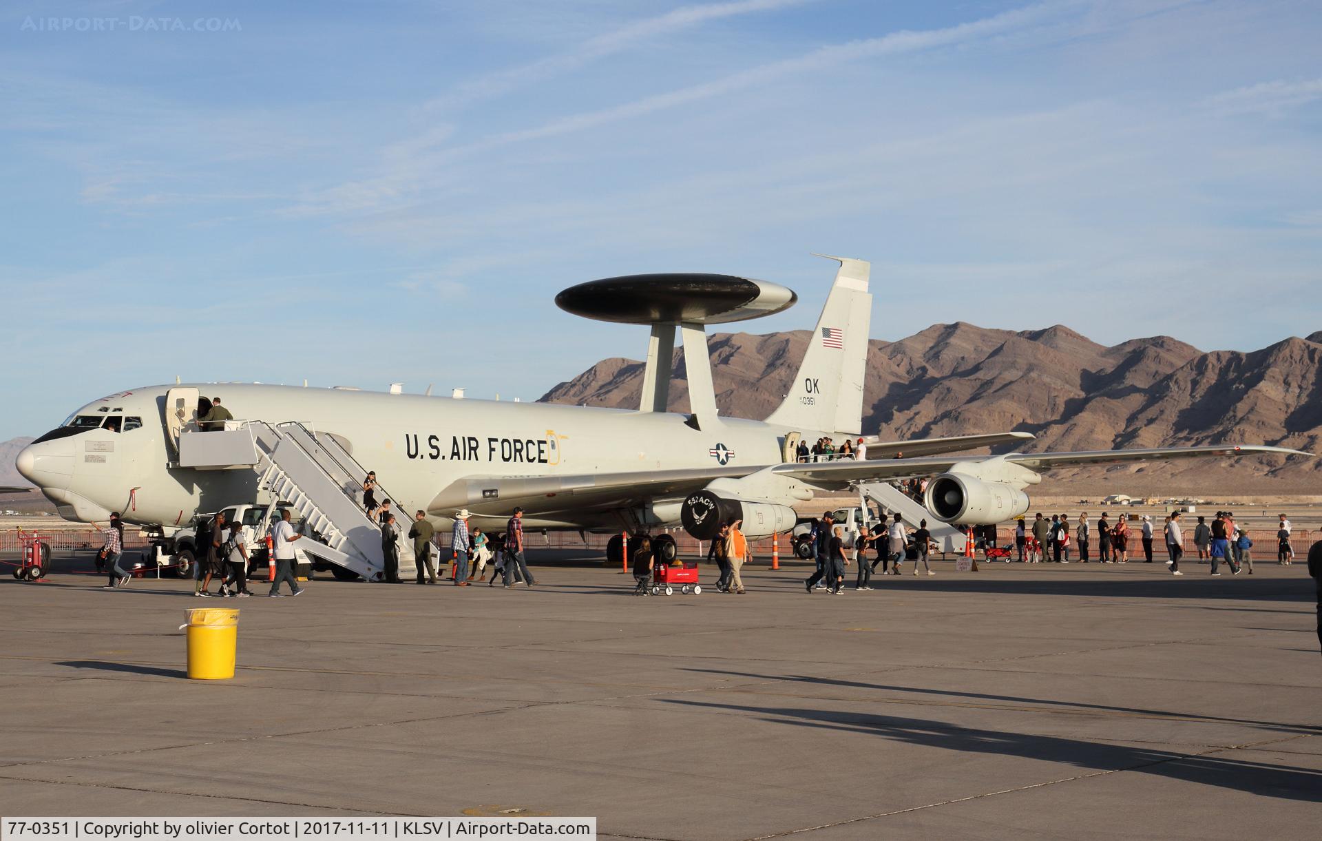 77-0351, 1977 Boeing E-3B Sentry C/N 21551, Nellis airshow 2017