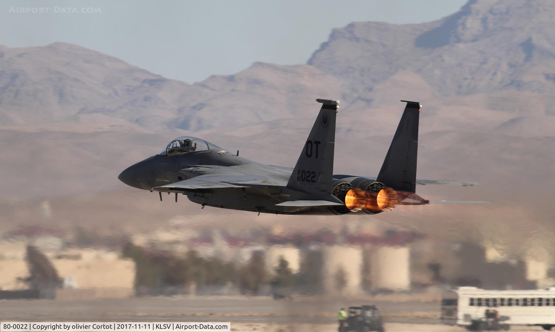 80-0022, 1980 McDonnell Douglas F-15C Eagle C/N 0665/C171, Nellis airshow 2017