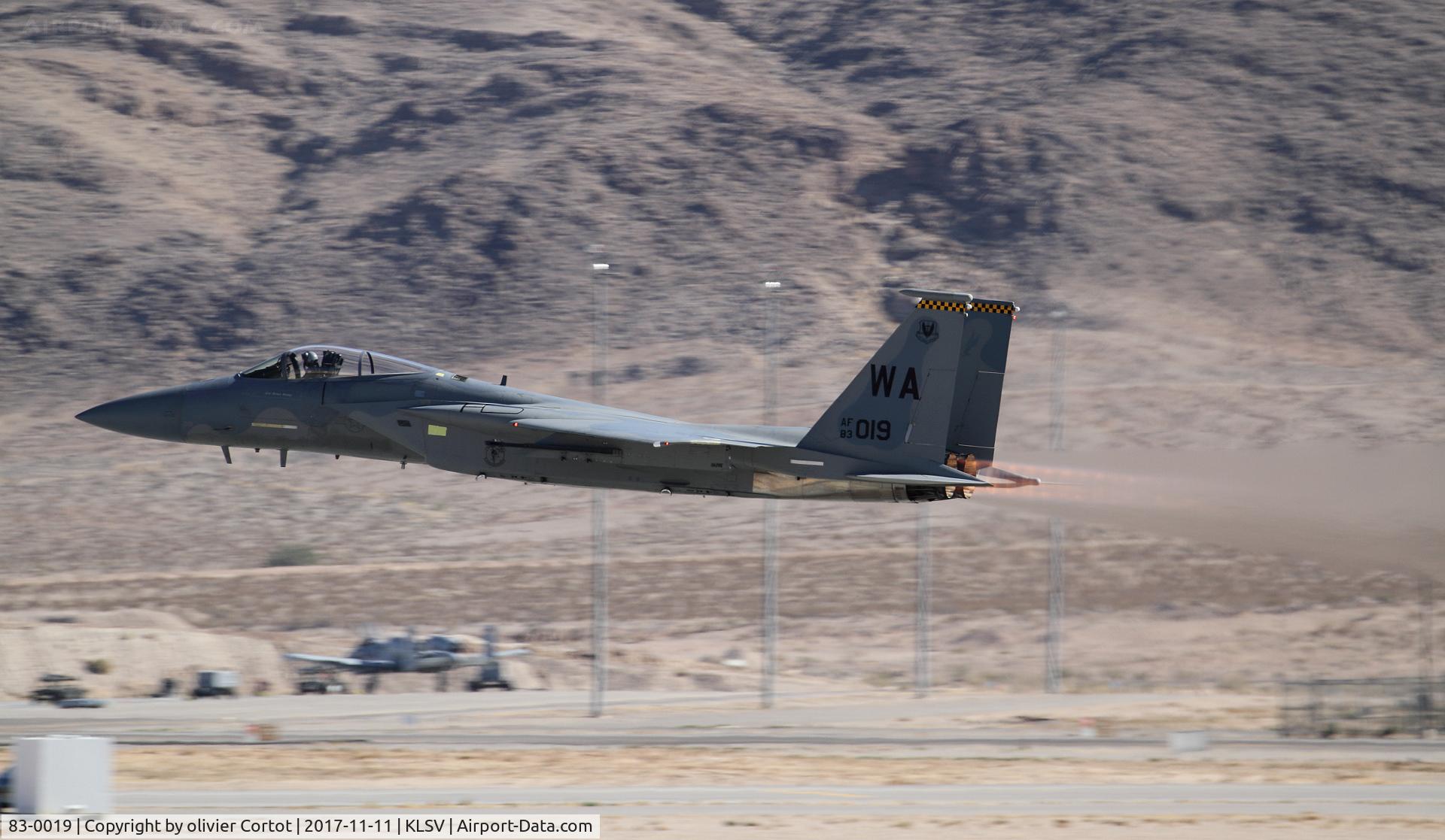 83-0019, 1983 McDonnell Douglas F-15C Eagle C/N 0866/C279, Nellis airshow 2017