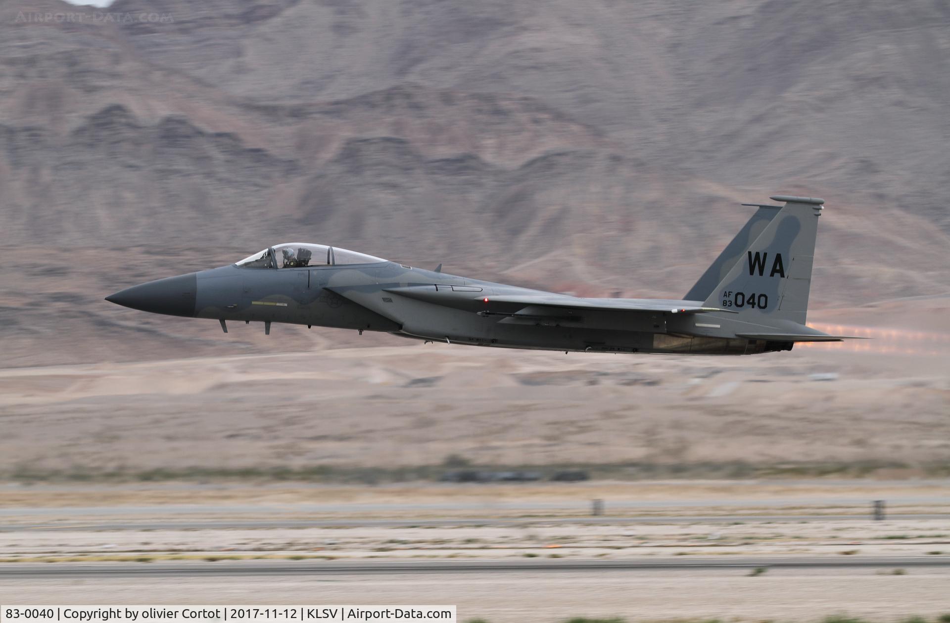 83-0040, 1983 McDonnell Douglas F-15C Eagle C/N 0902/C300, Nellis airshow 2017