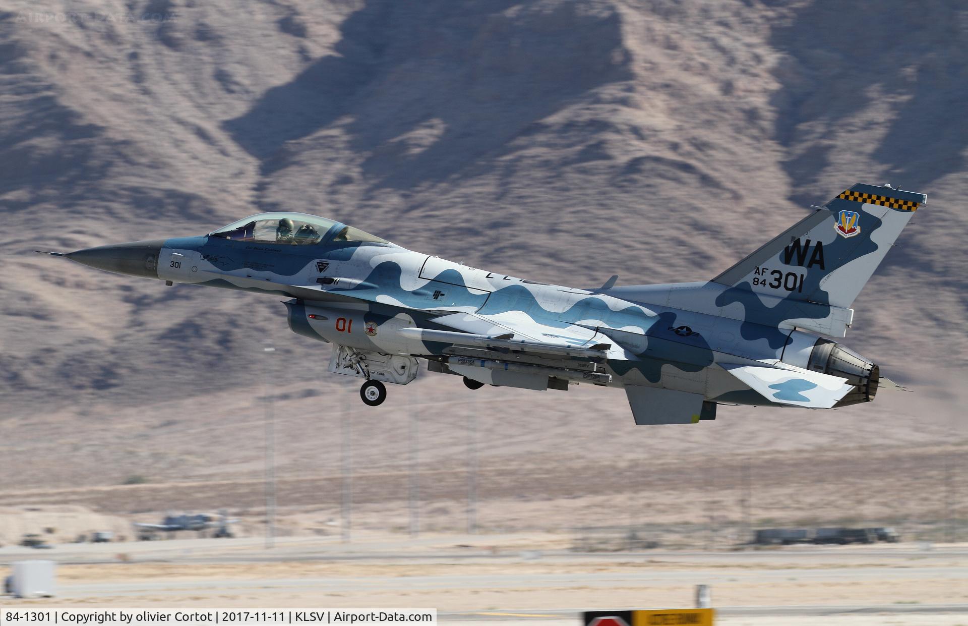 84-1301, 1984 General Dynamics F-16C Fighting Falcon C/N 5C-138, Nellis airshow 2017