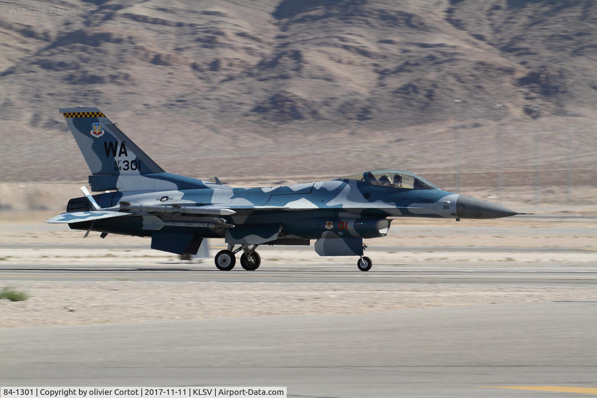 84-1301, 1984 General Dynamics F-16C Fighting Falcon C/N 5C-138, Nellis airshow 2017