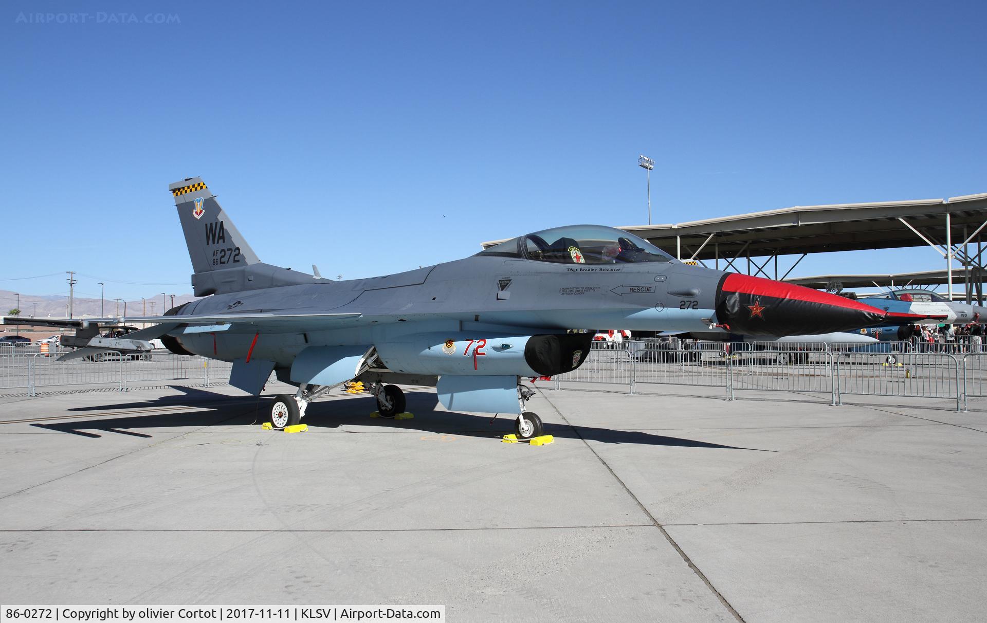 86-0272, 1986 General Dynamics F-16C Fighting Falcon C/N 5C-378, Nellis airshow 2017