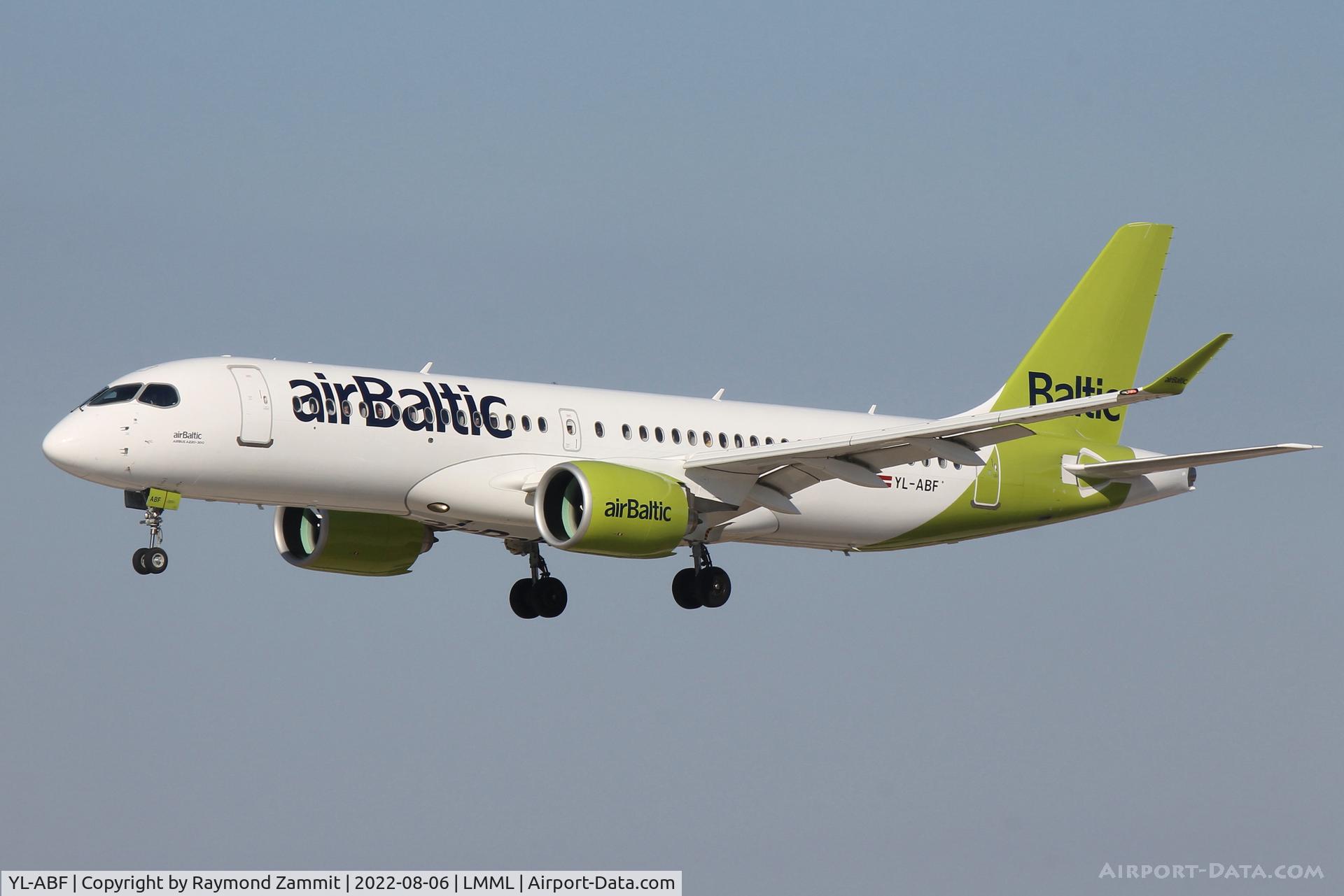 YL-ABF, 2021 Airbus A220-300 C/N 55133, A220 YL-ABF Air Baltic