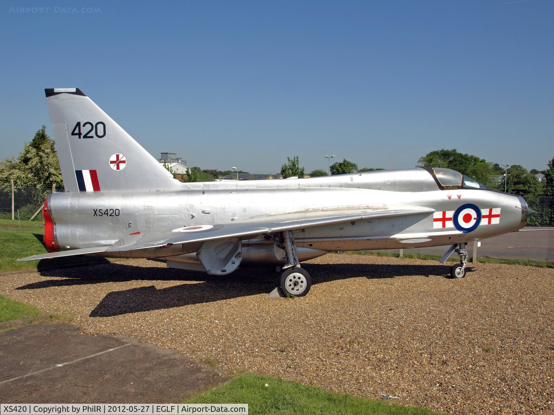 XS420, 1965 English Electric Lightning T.5 C/N 95005, RAF BAC Lightning T5 XS420 FAST Farnborough