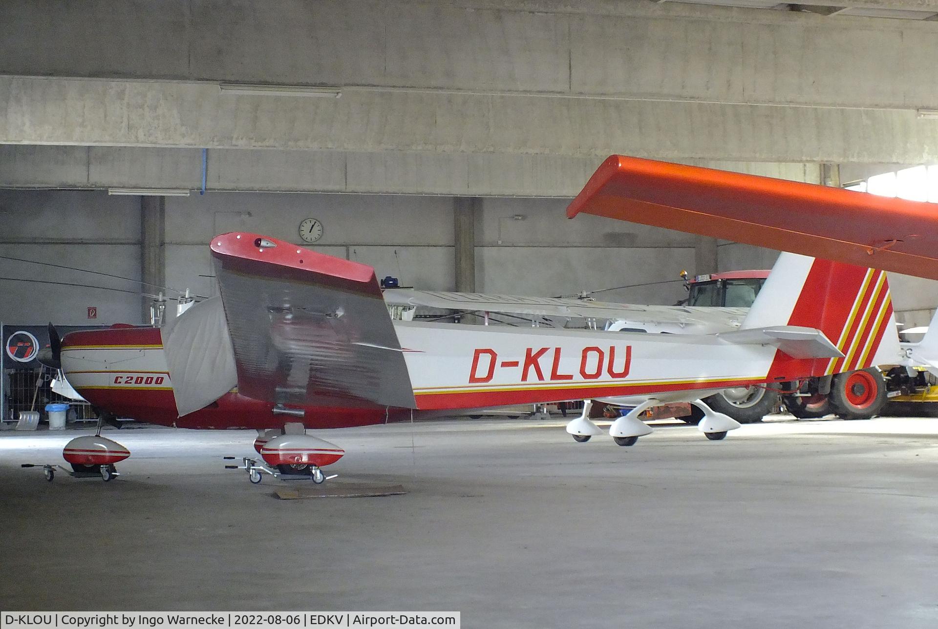 D-KLOU, Scheibe SF-25C Falke 2000 C/N 44508, Scheibe SF-25C Falke 2000 with tricycle landing gear at the Dahlemer-Binz airfield