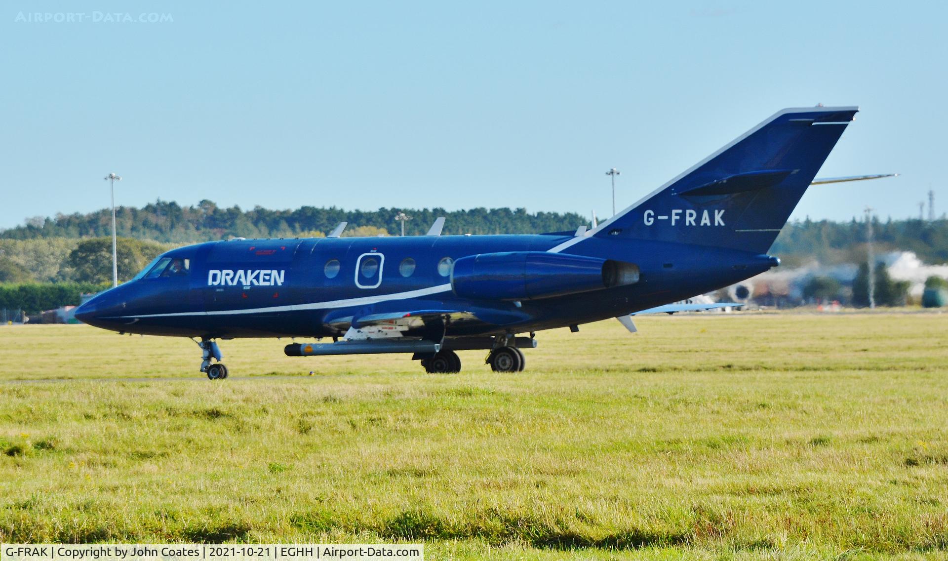 G-FRAK, 1969 Dassault Falcon 20D C/N 213, Taxiing to Draken apron