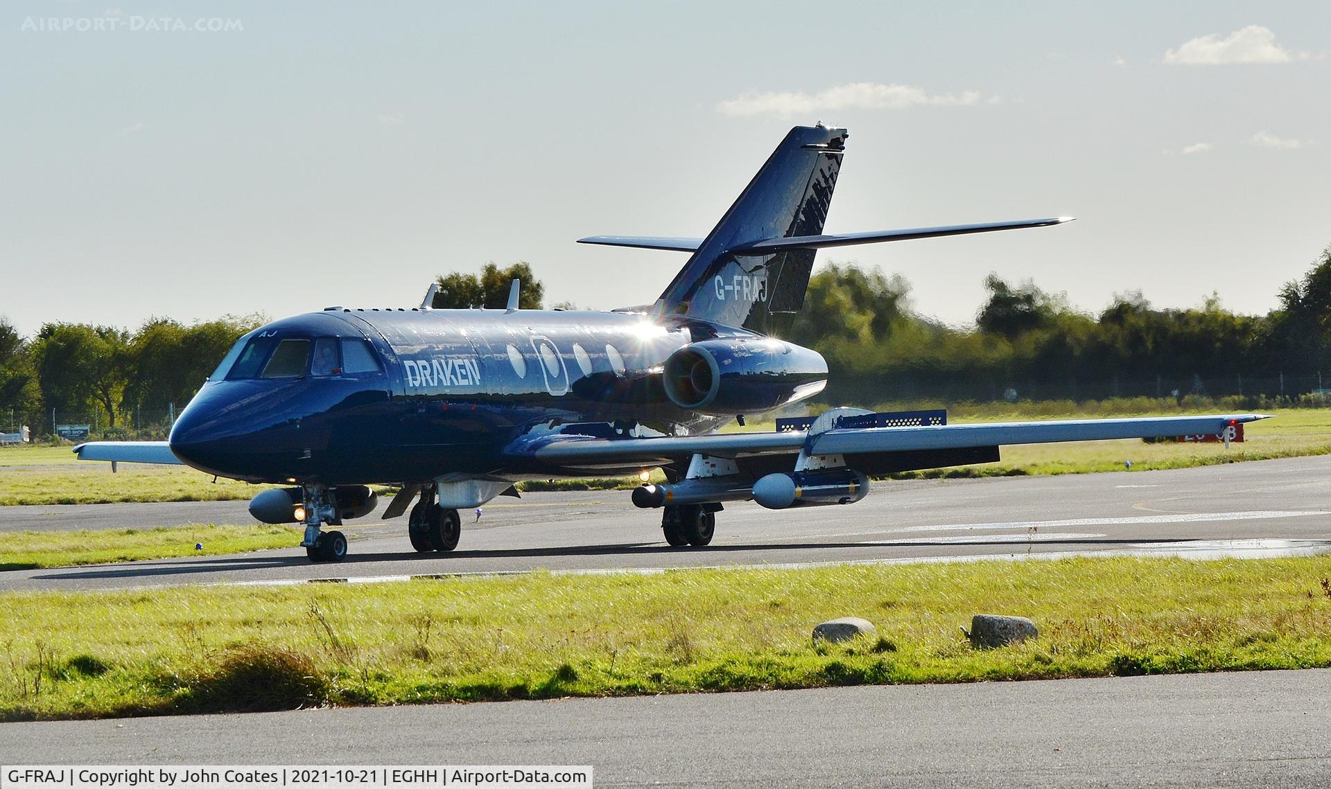 G-FRAJ, 1966 Dassault Falcon 20DC C/N 20, Taxiing on arrival