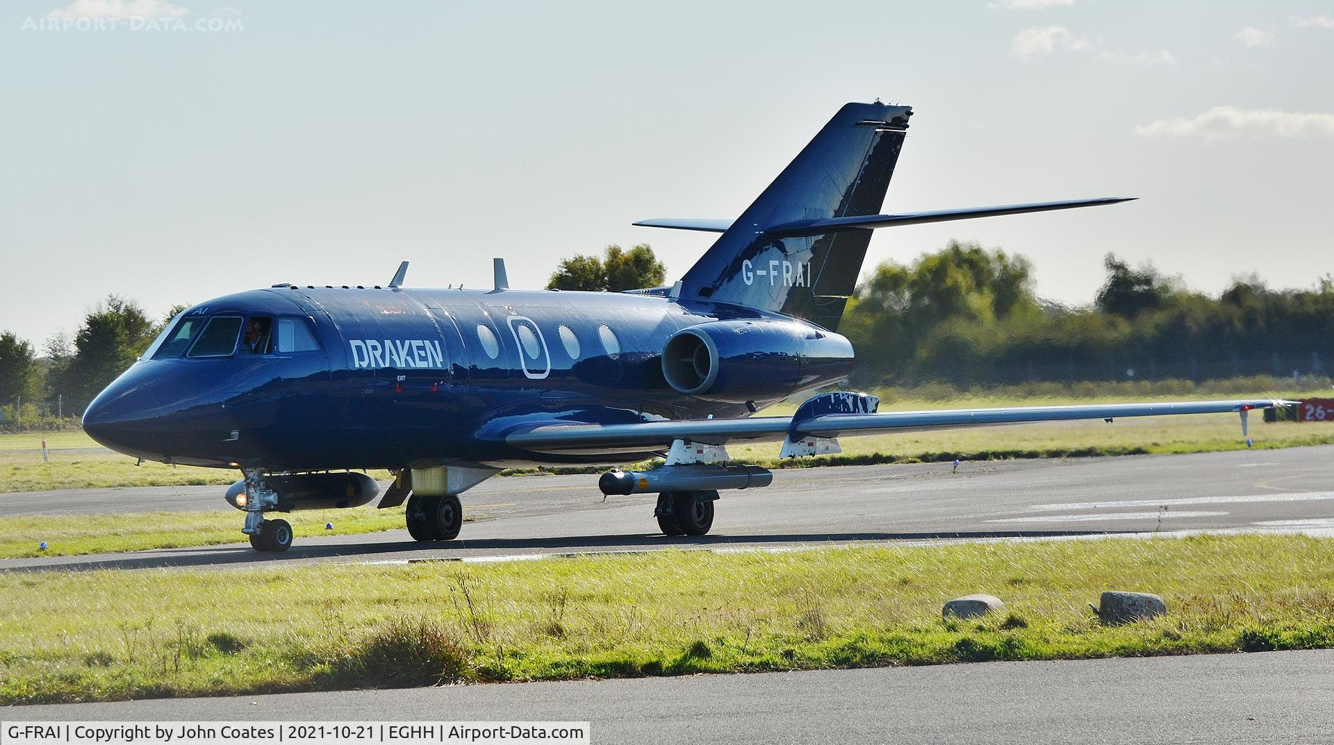 G-FRAI, 1972 Dassault Falcon (Mystere) 20E C/N 270, Taxiing to Draken apron