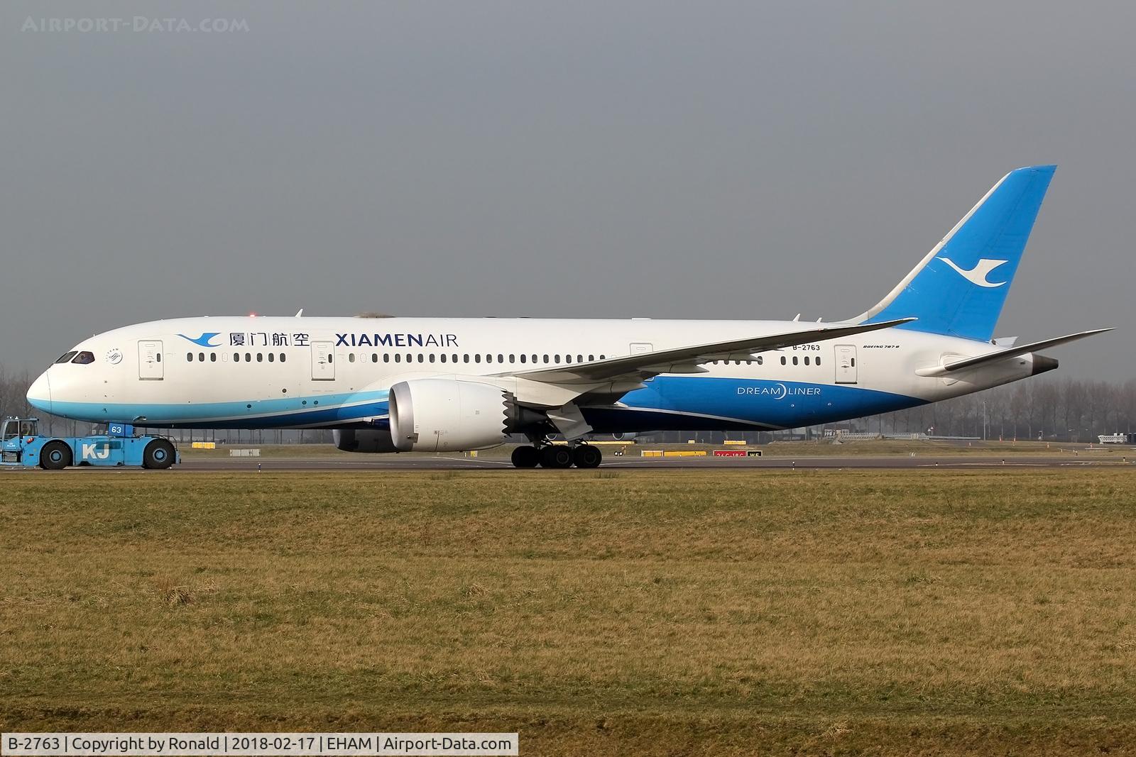 B-2763, 2015 Boeing 787-8 Dreamliner Dreamliner C/N 41543, at spl