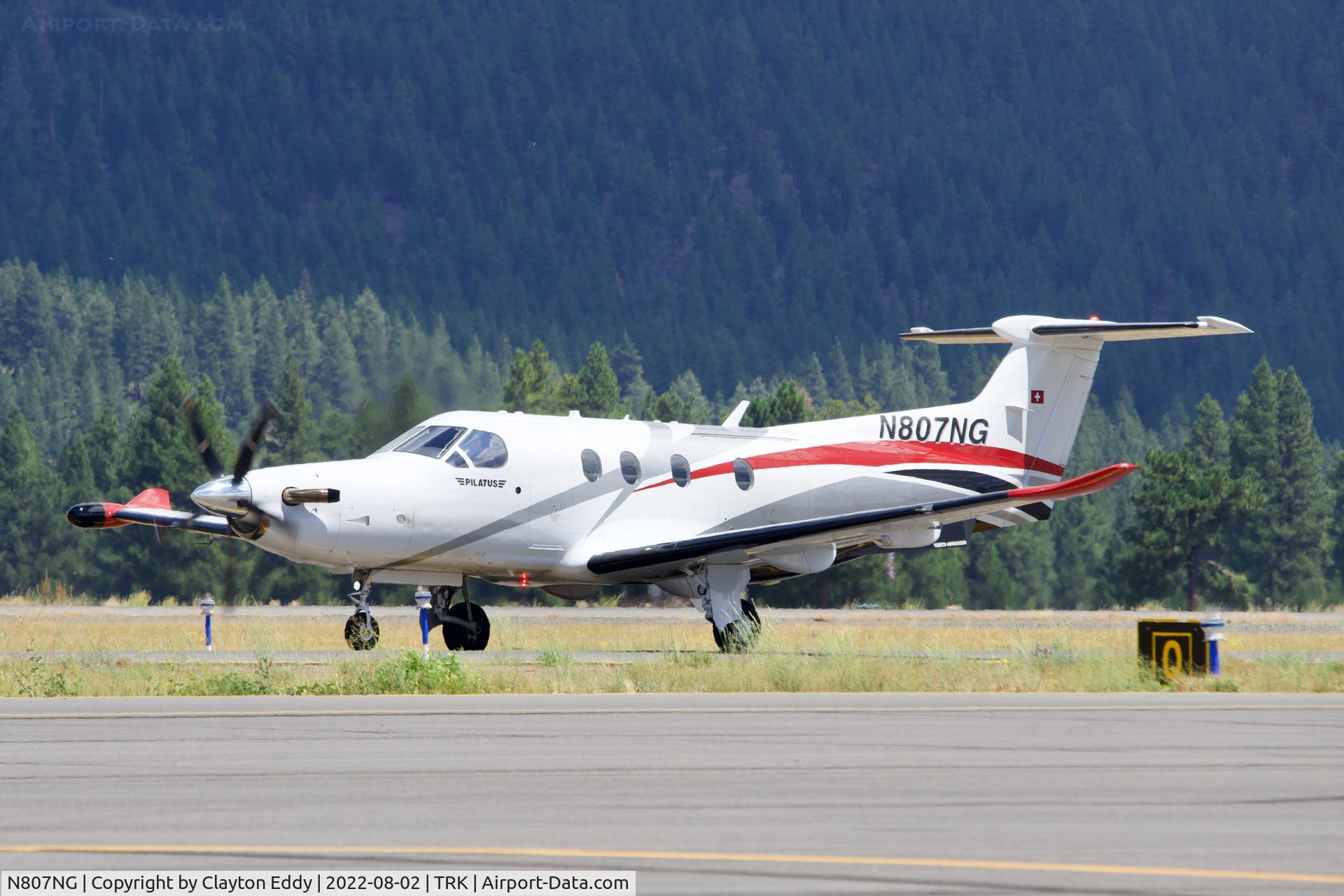 N807NG, 2018 Pilatus PC-12/47E C/N 1807, Truckee airport in California 2022.