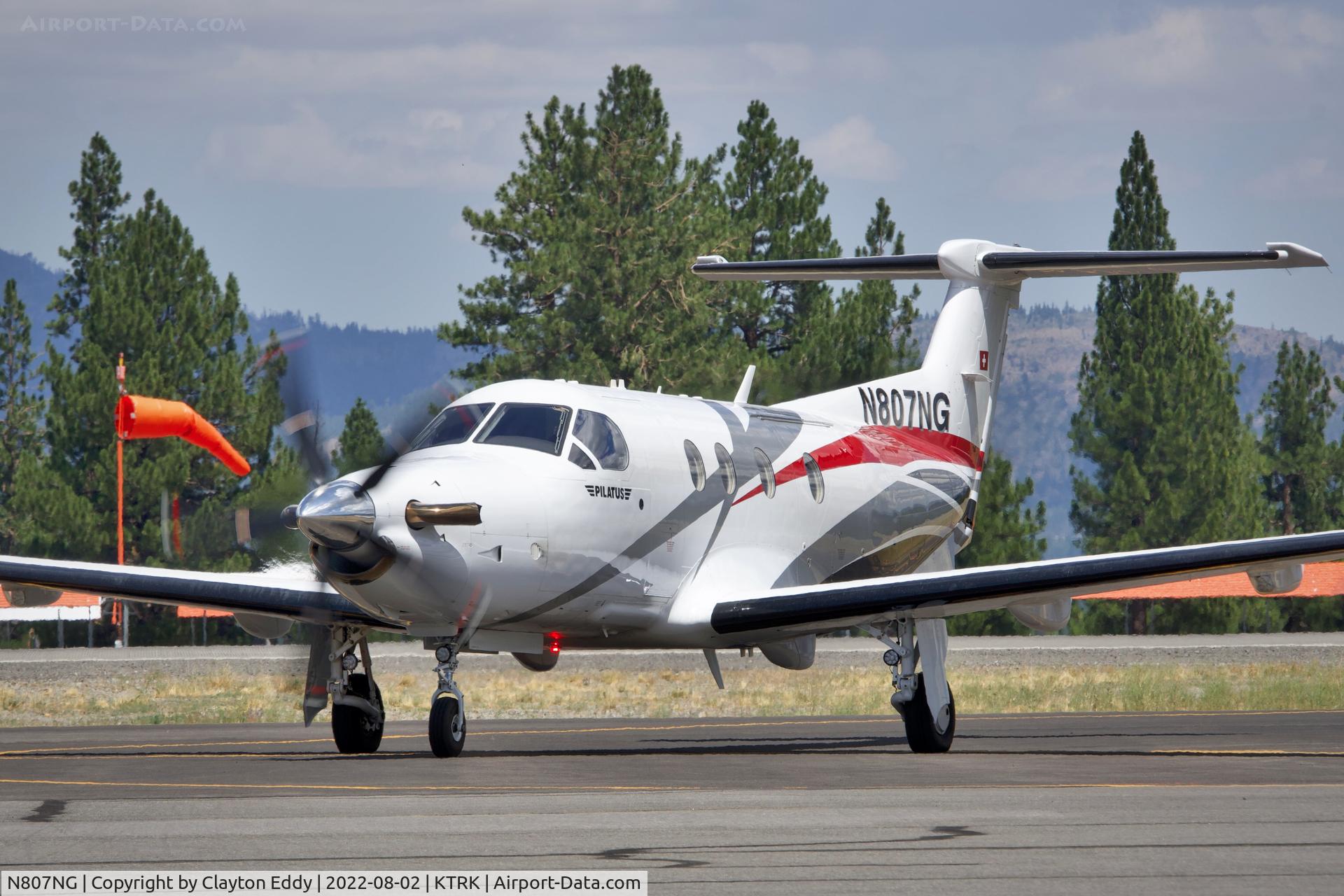N807NG, 2018 Pilatus PC-12/47E C/N 1807, Truckee airport in California 2022.