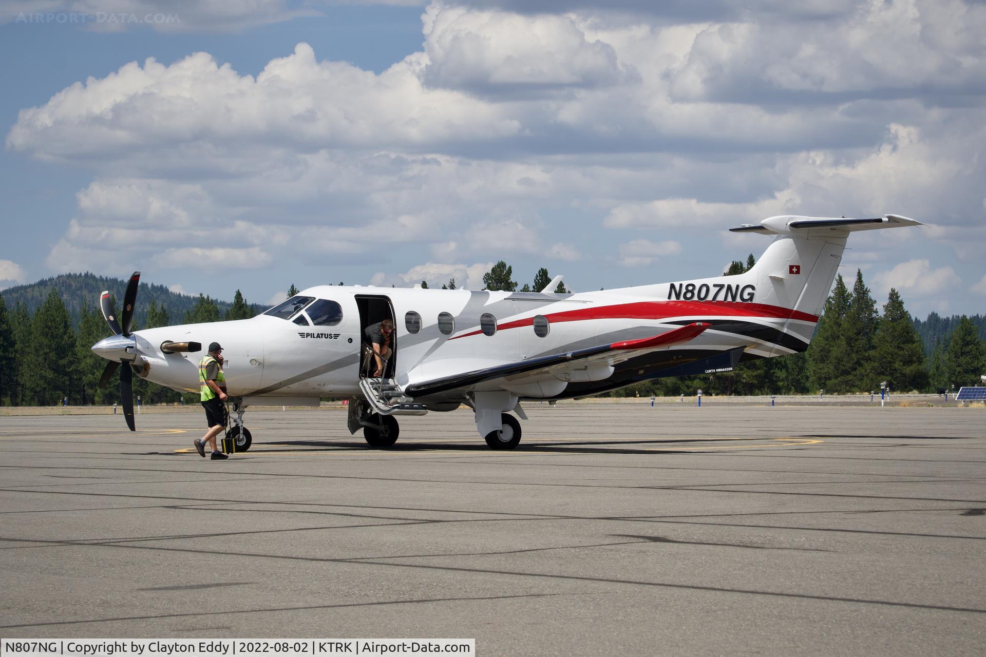N807NG, 2018 Pilatus PC-12/47E C/N 1807, Truckee airport in California 2022.