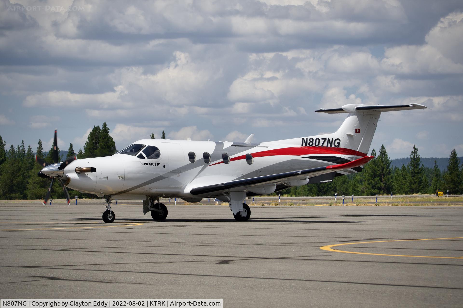 N807NG, 2018 Pilatus PC-12/47E C/N 1807, Truckee airport in California 2022.