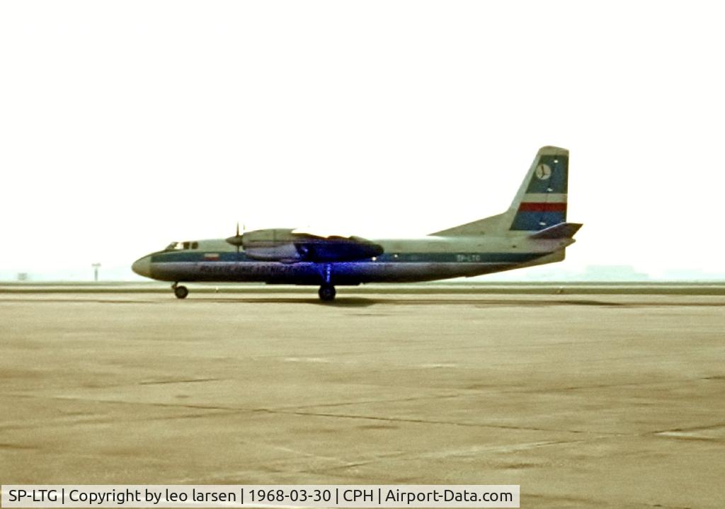 SP-LTG, 1966 Antonov An-24B C/N 6 73 025 04, Copenhagen 30.3.1968