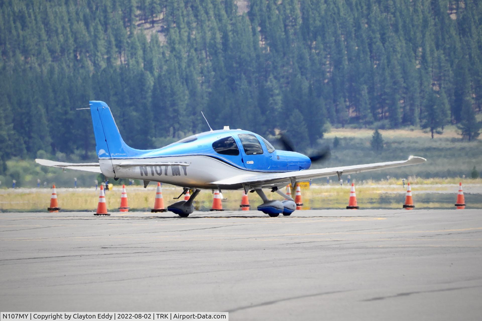 N107MY, 2018 Cirrus SR22T C/N 1751, Truckee airport in California 2022.