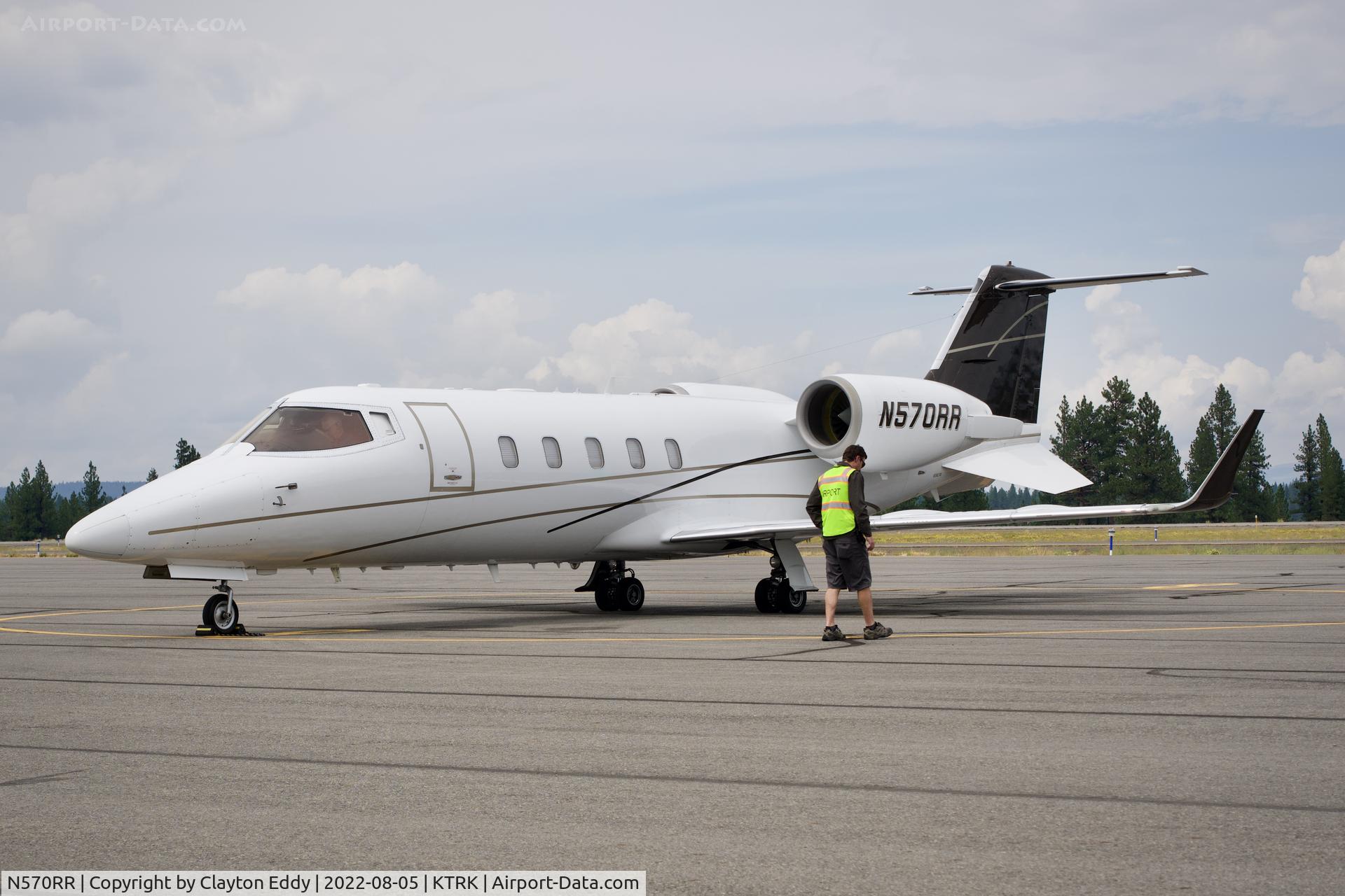 N570RR, 1999 Learjet 60 C/N 60-168, Truckee airport in California 2022.