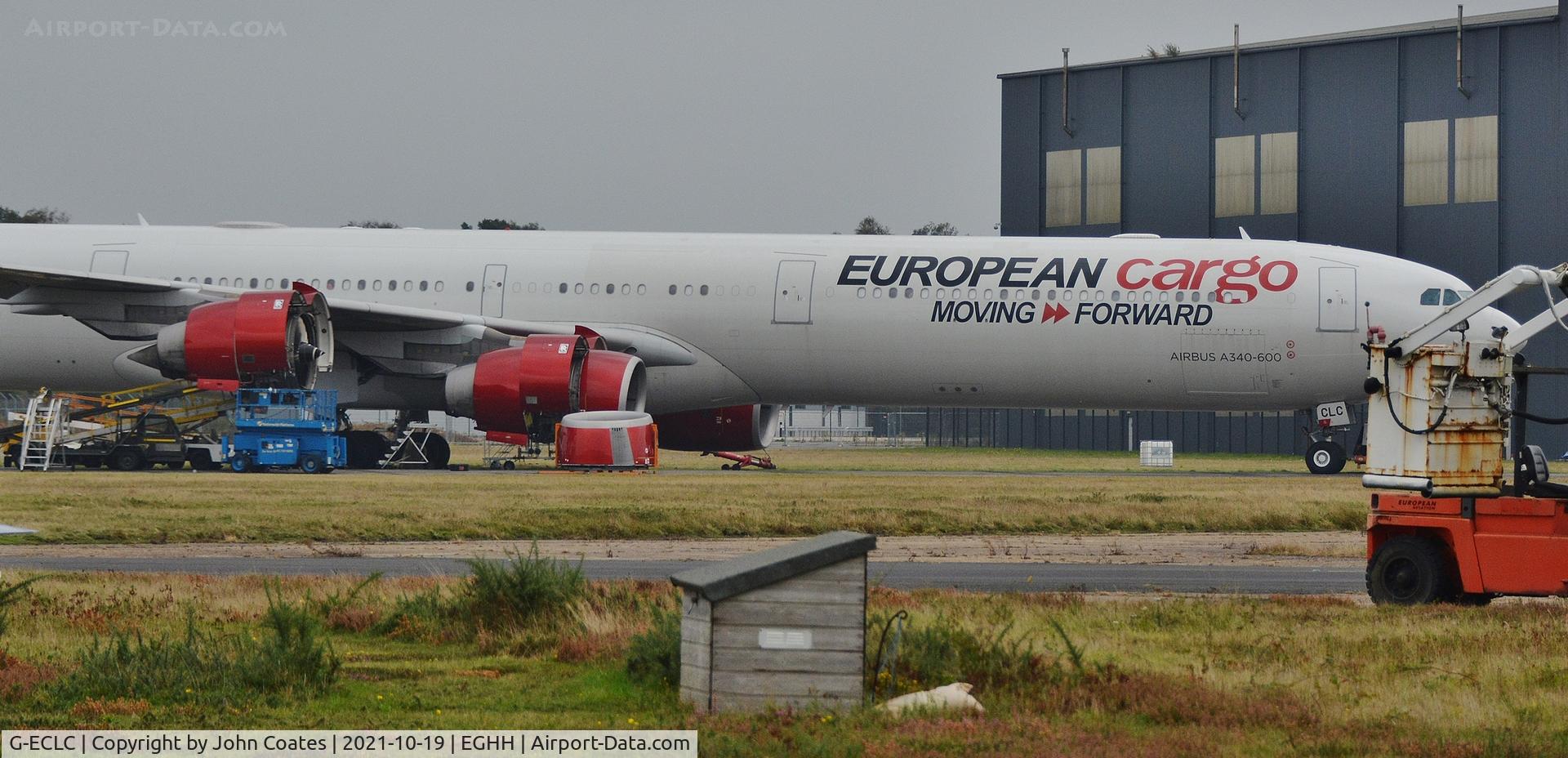 G-ECLC, 2006 Airbus A340-642 C/N 768, Receiving some attention
