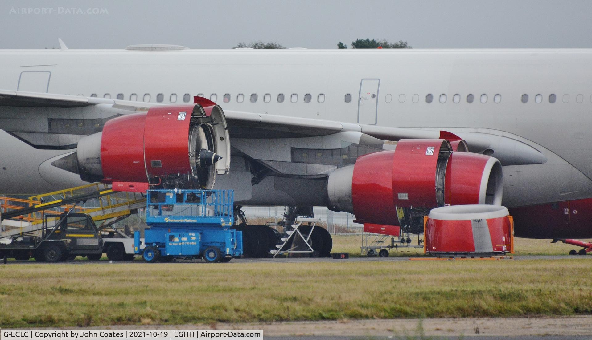 G-ECLC, 2006 Airbus A340-642 C/N 768, Receiving attention