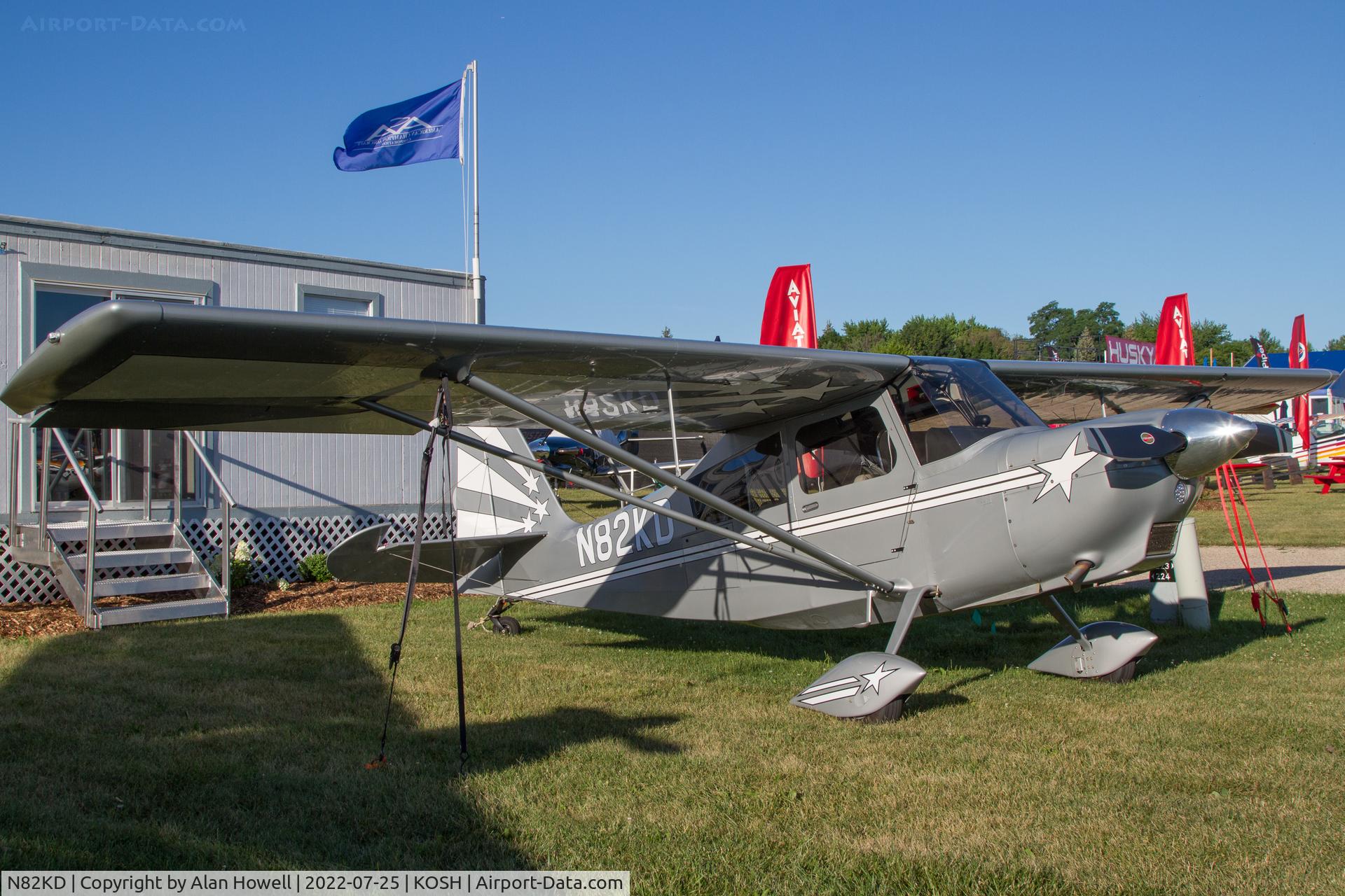 N82KD, 2019 American Champion 8KCAB Decathlon C/N 1182-2019, At AirVenture 2022