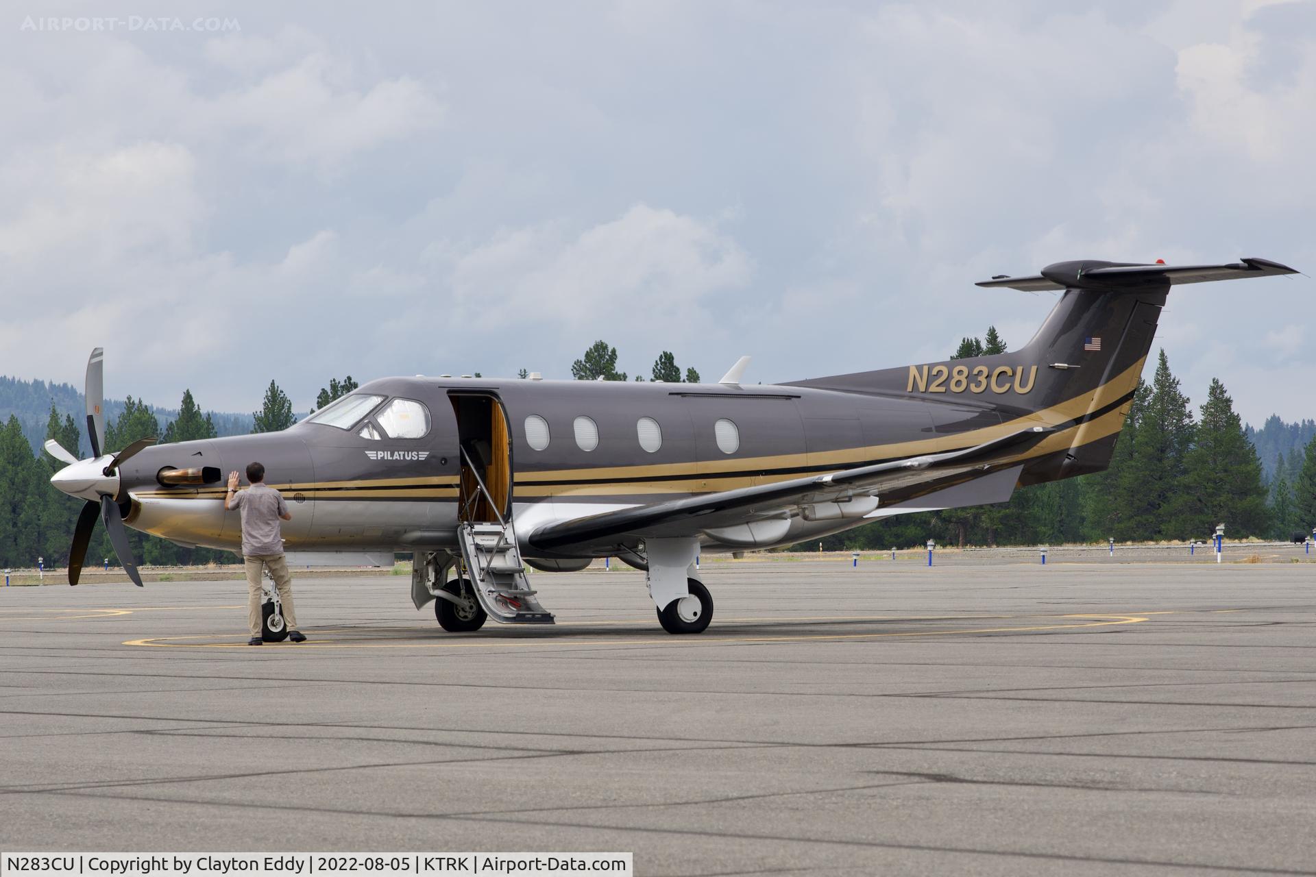 N283CU, 2011 Pilatus PC-12/47E C/N 1283, Truckee airport in California 2022.