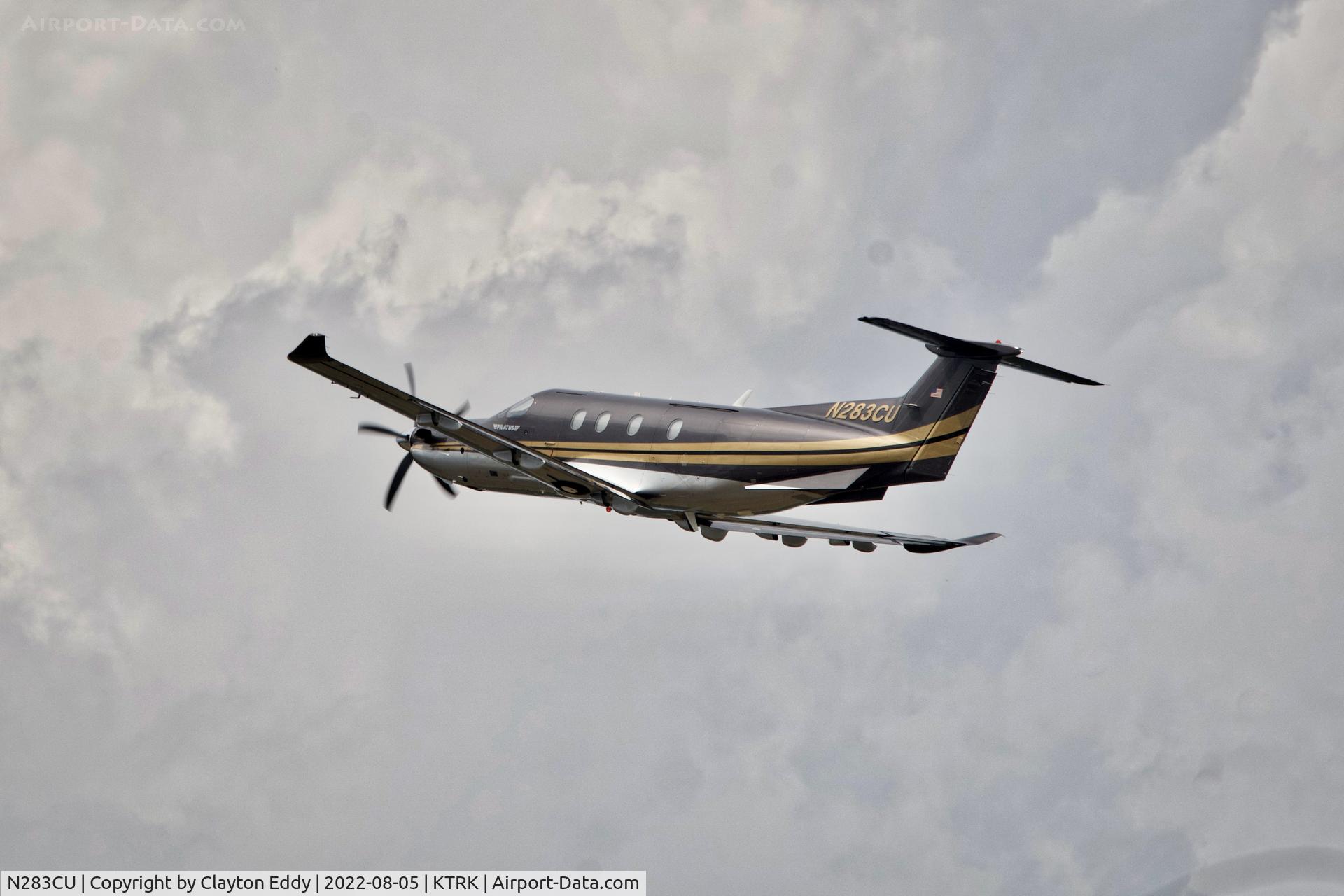 N283CU, 2011 Pilatus PC-12/47E C/N 1283, Truckee airport in California 2022.