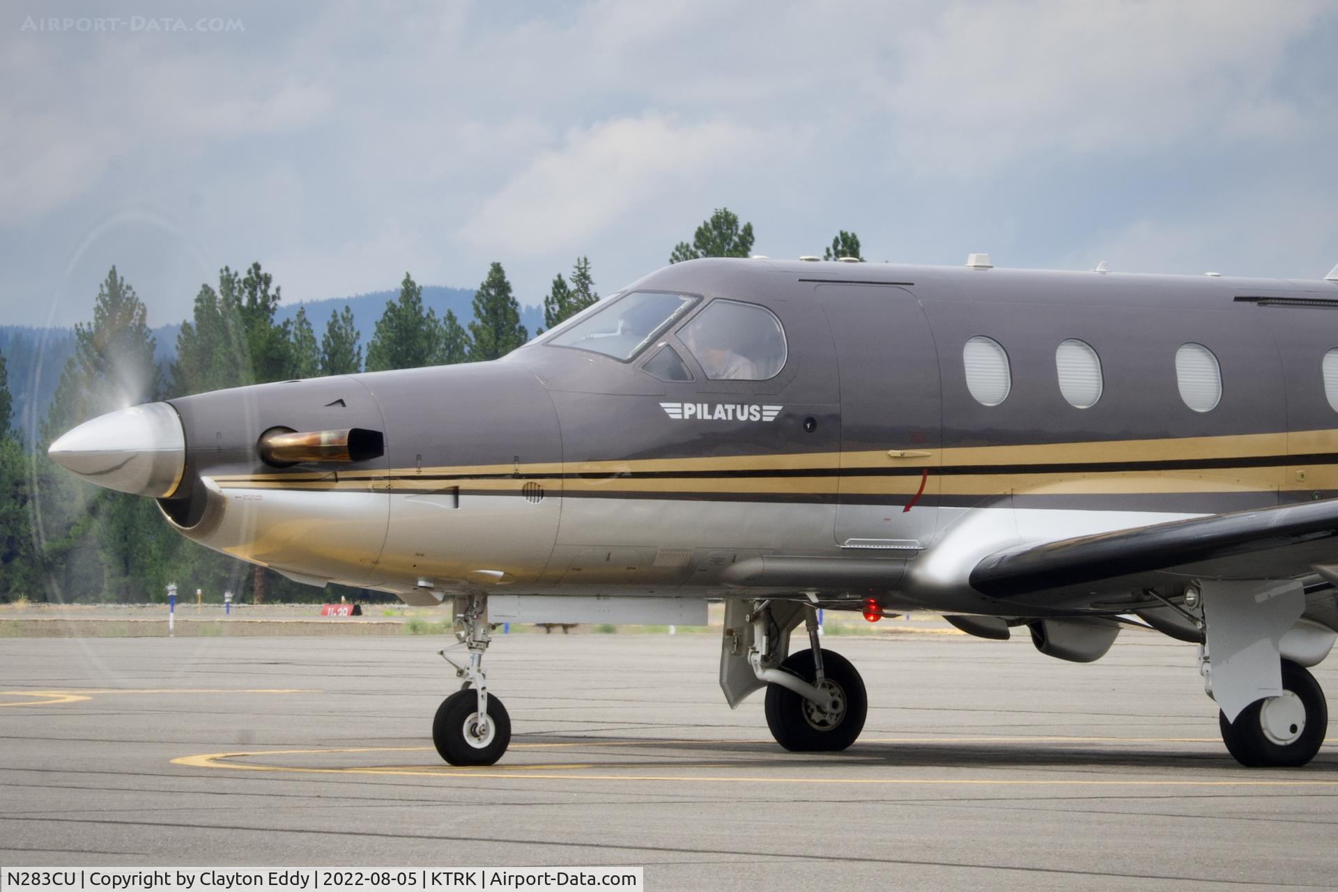 N283CU, 2011 Pilatus PC-12/47E C/N 1283, Truckee airport in California 2022.