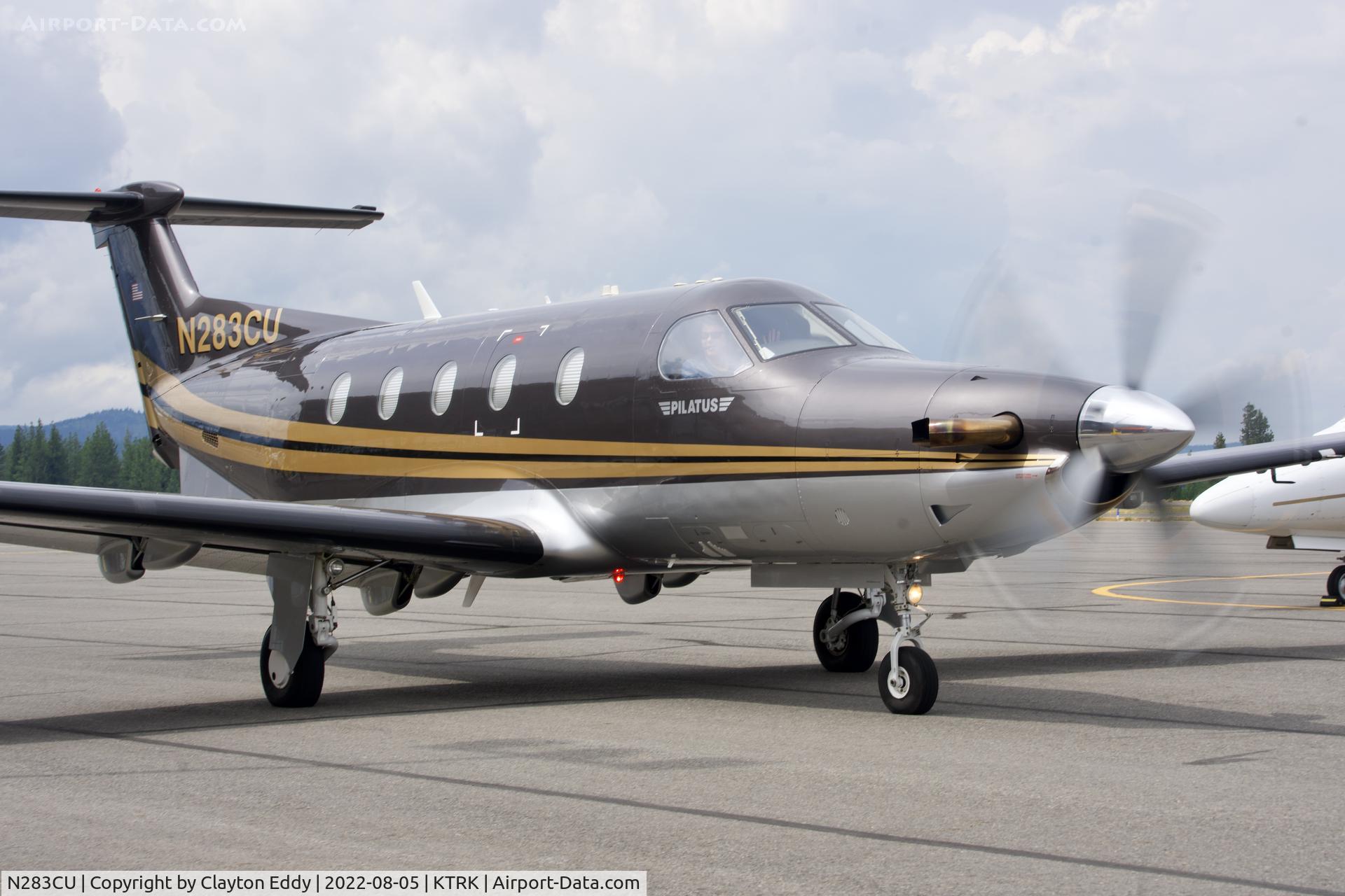 N283CU, 2011 Pilatus PC-12/47E C/N 1283, Truckee airport in California 2022.