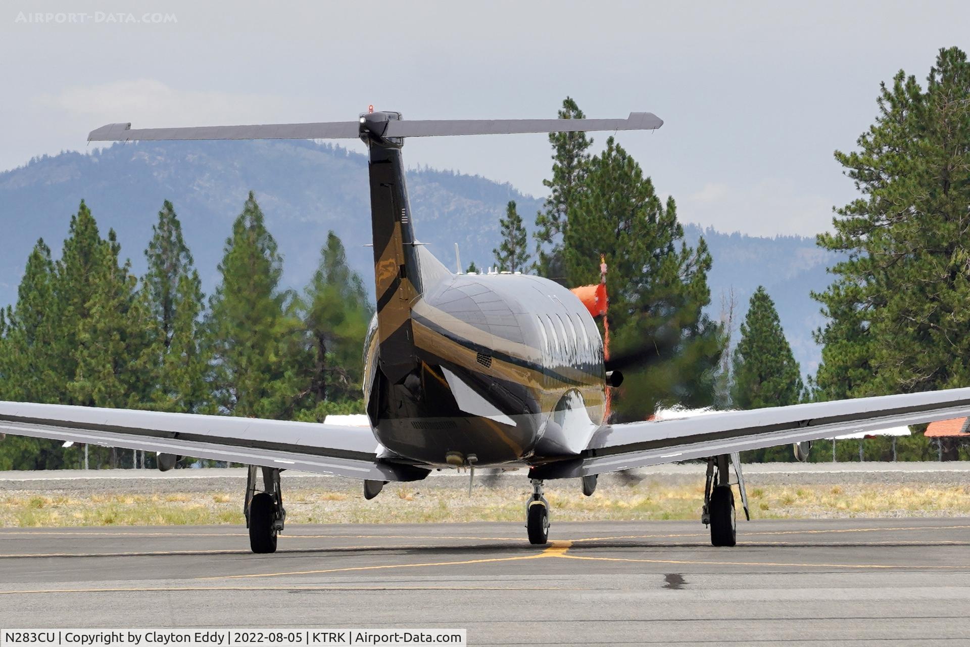 N283CU, 2011 Pilatus PC-12/47E C/N 1283, Truckee airport in California 2022.