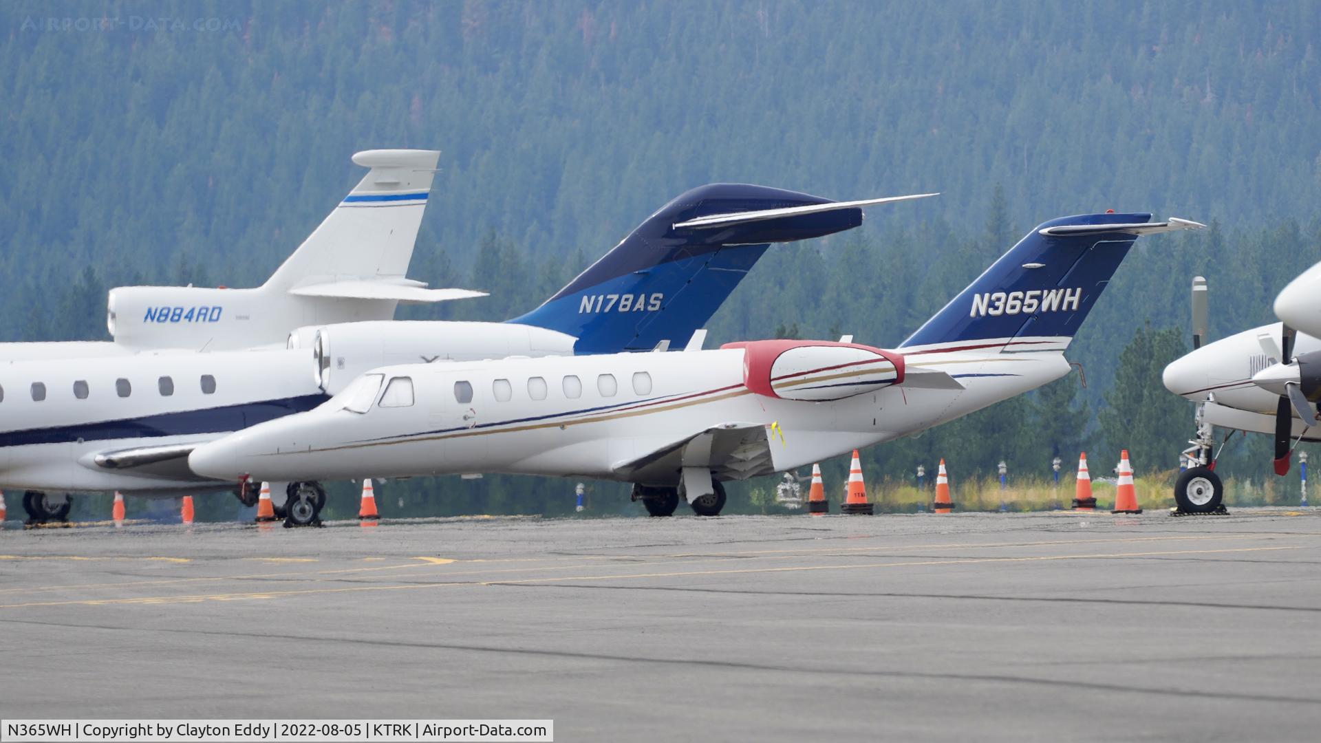 N365WH, 2008 Cessna 525A CitationJet CJ2+ C/N 525A0395, Truckee airport in California 2022.